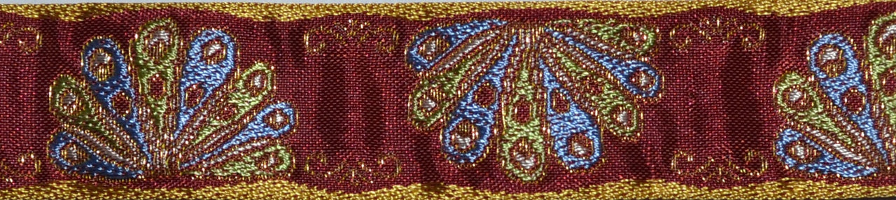 Oriental Fans Brick 1" Dog Collar