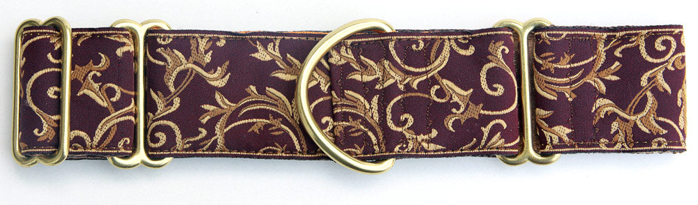 Lauren Collar Brown and Burgundy Dog Collar