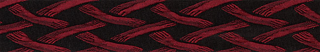 The Weave Red 1.5" Collar