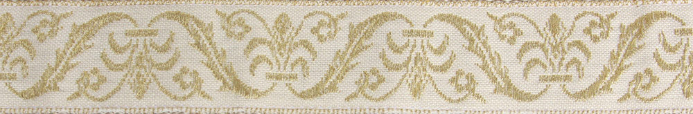 Napoleon Ecru 1.5" Dog Collar