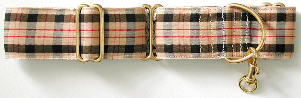 Berbish English Plaid Dog Collar