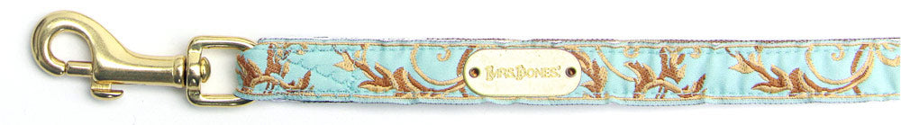 Lauren Dog Collar with Aqua Background