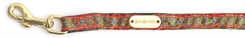 Peacock Scarlet Dog Collar