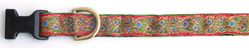 Peacock Scarlet Dog Collar