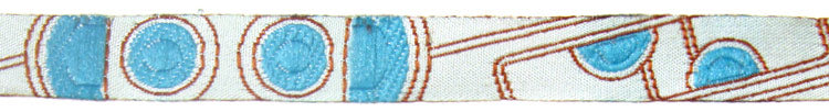 Mod Squad White and Blue Dog Collar