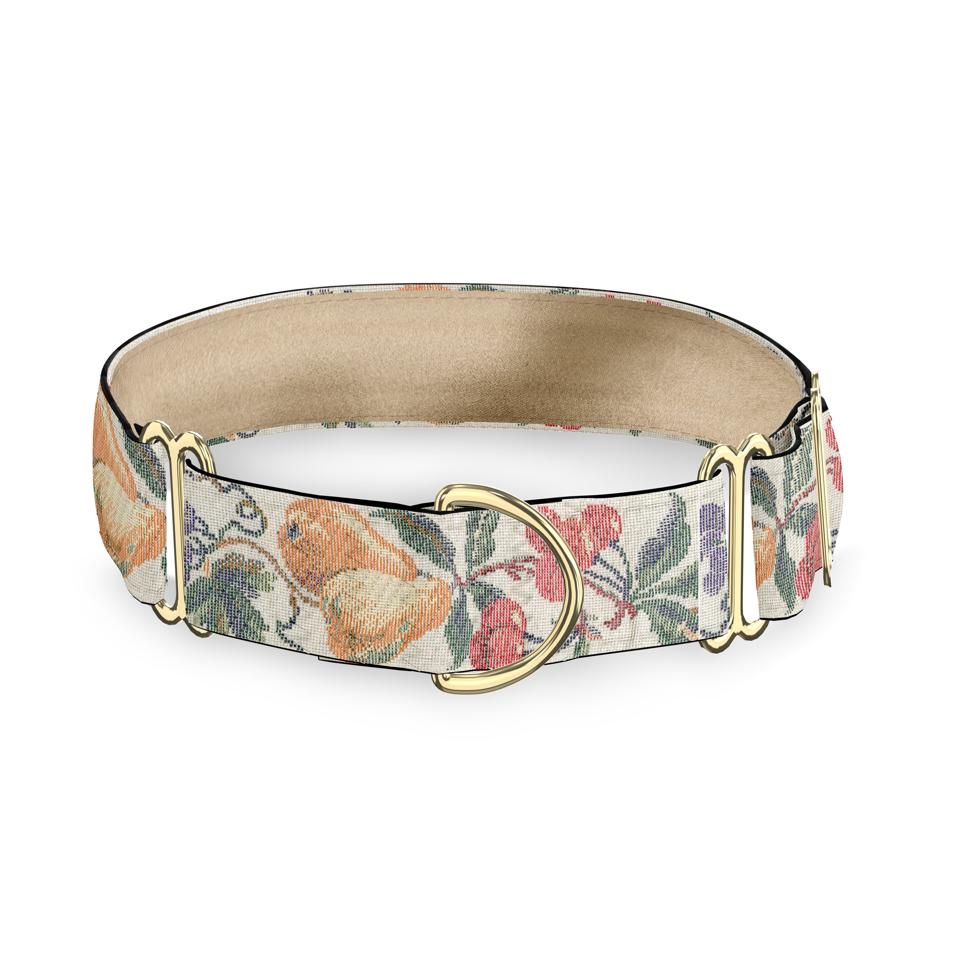 Autumn Fruit White 2 inch Masterpiece Dog Collar