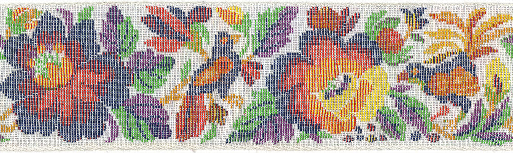 Bird of Paradise White 2 inch Masterpiece Dog Collar