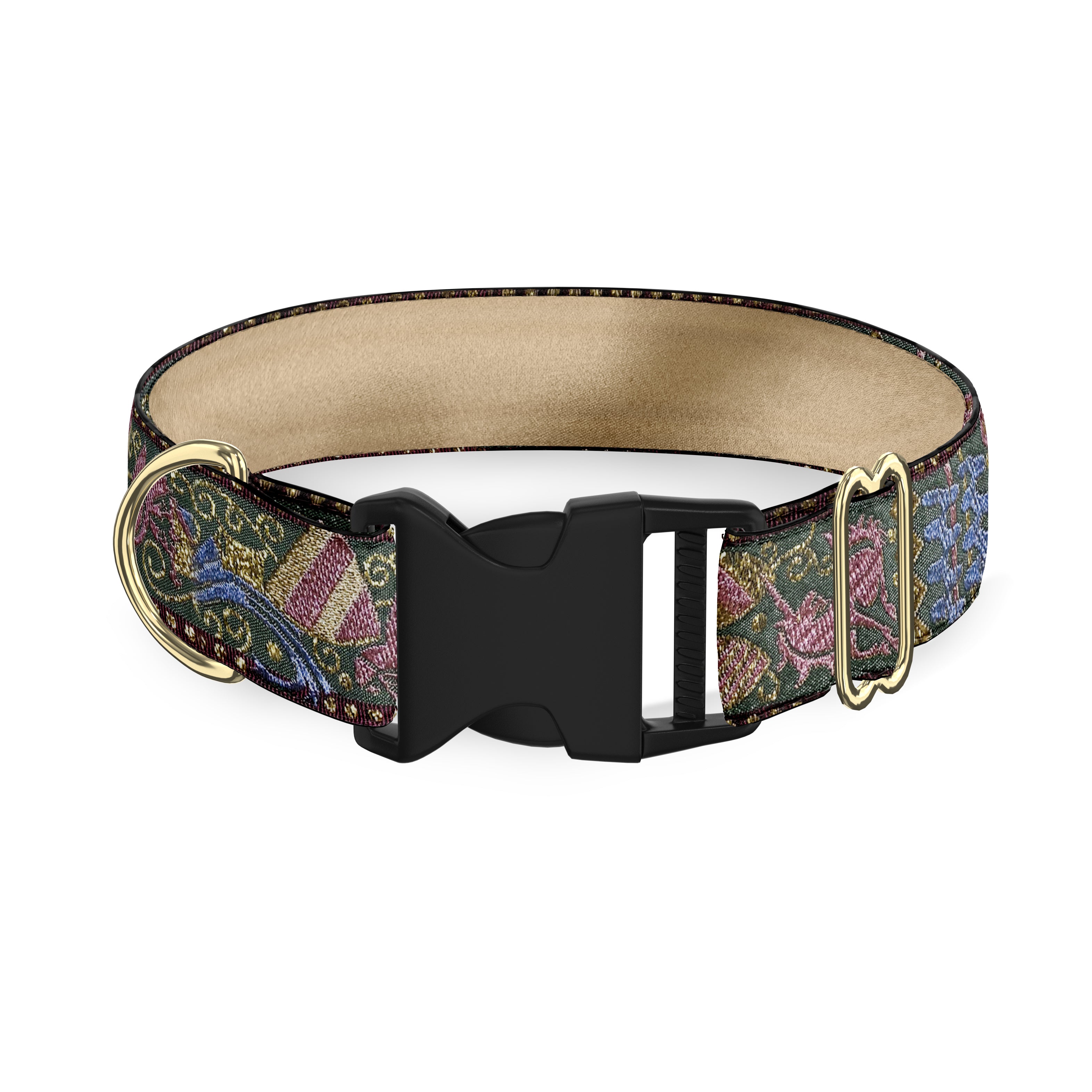Camelot Garnet Masterpiece 1.5 Inch Dog Collar