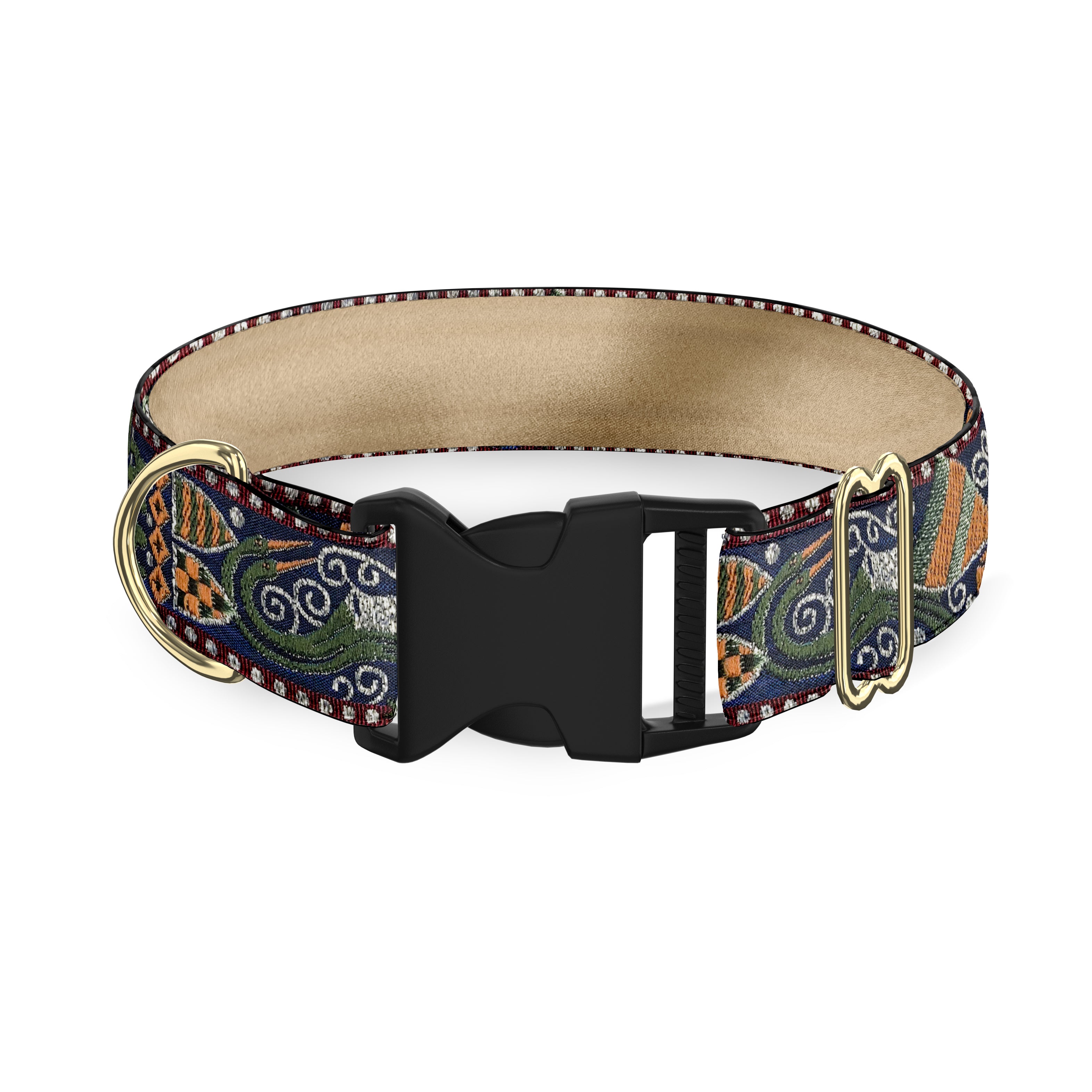 Camelot Navy Masterpiece 1.5 Inch Dog Collar