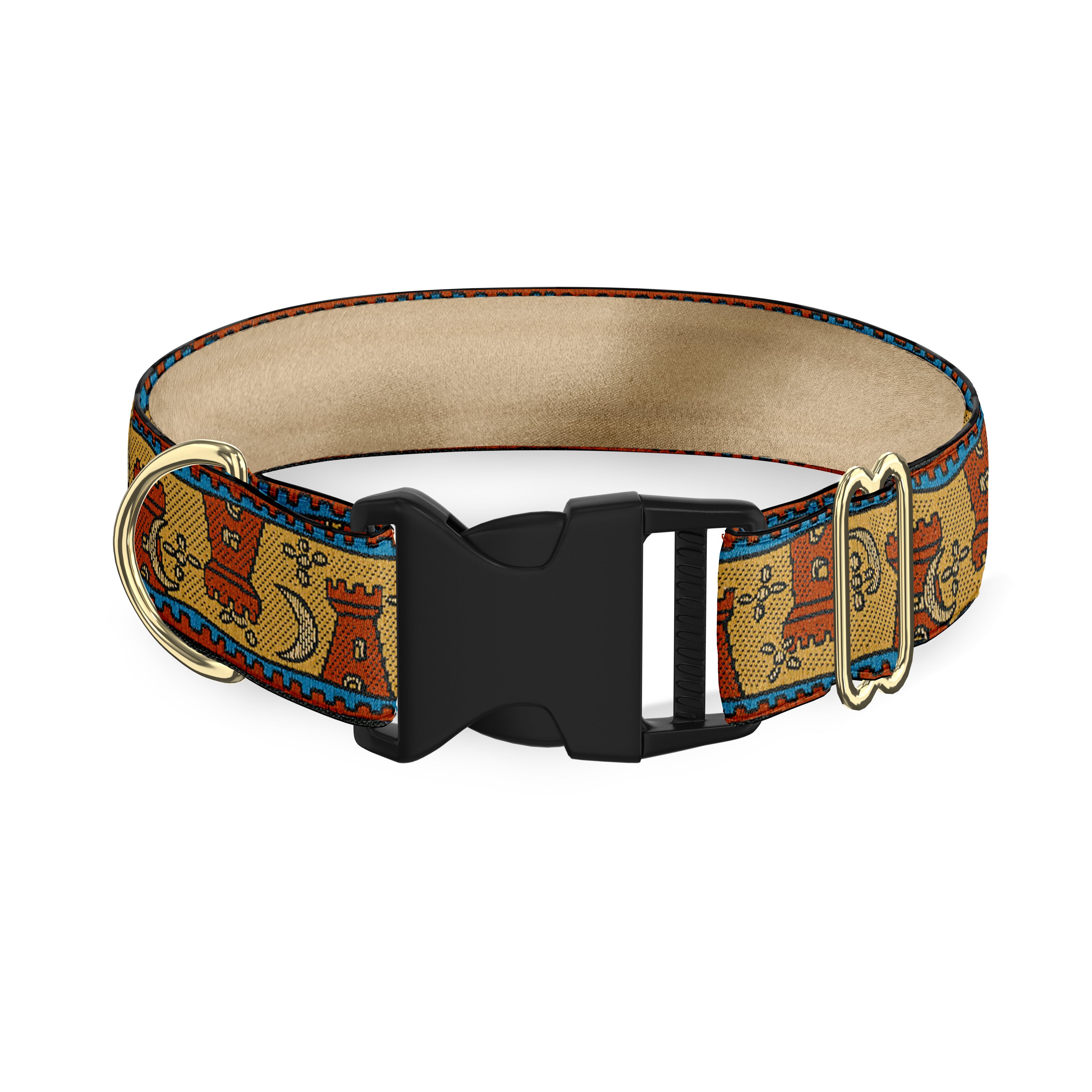 Castles 1" Dog Collar