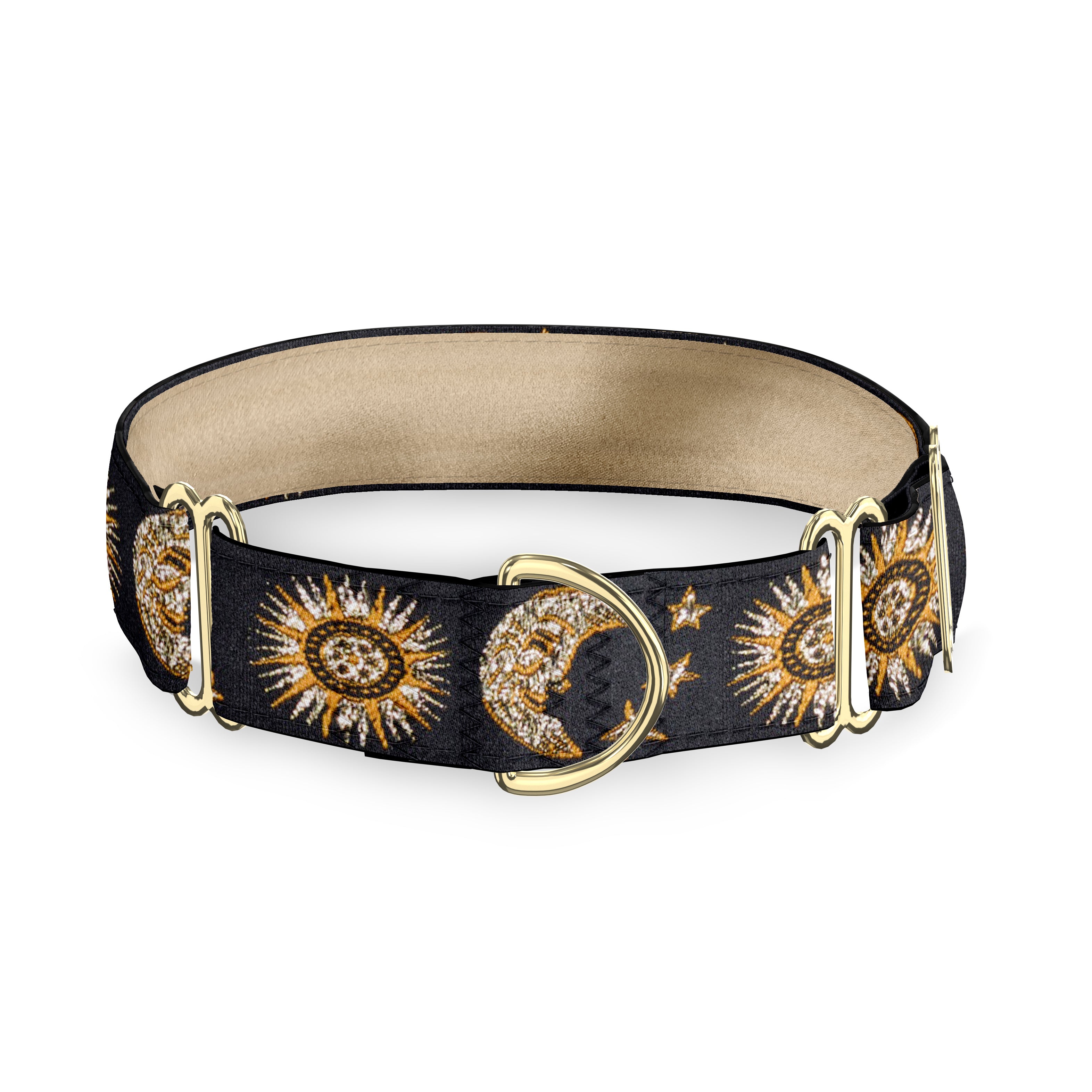 Celestial Black 1" Dog Collar