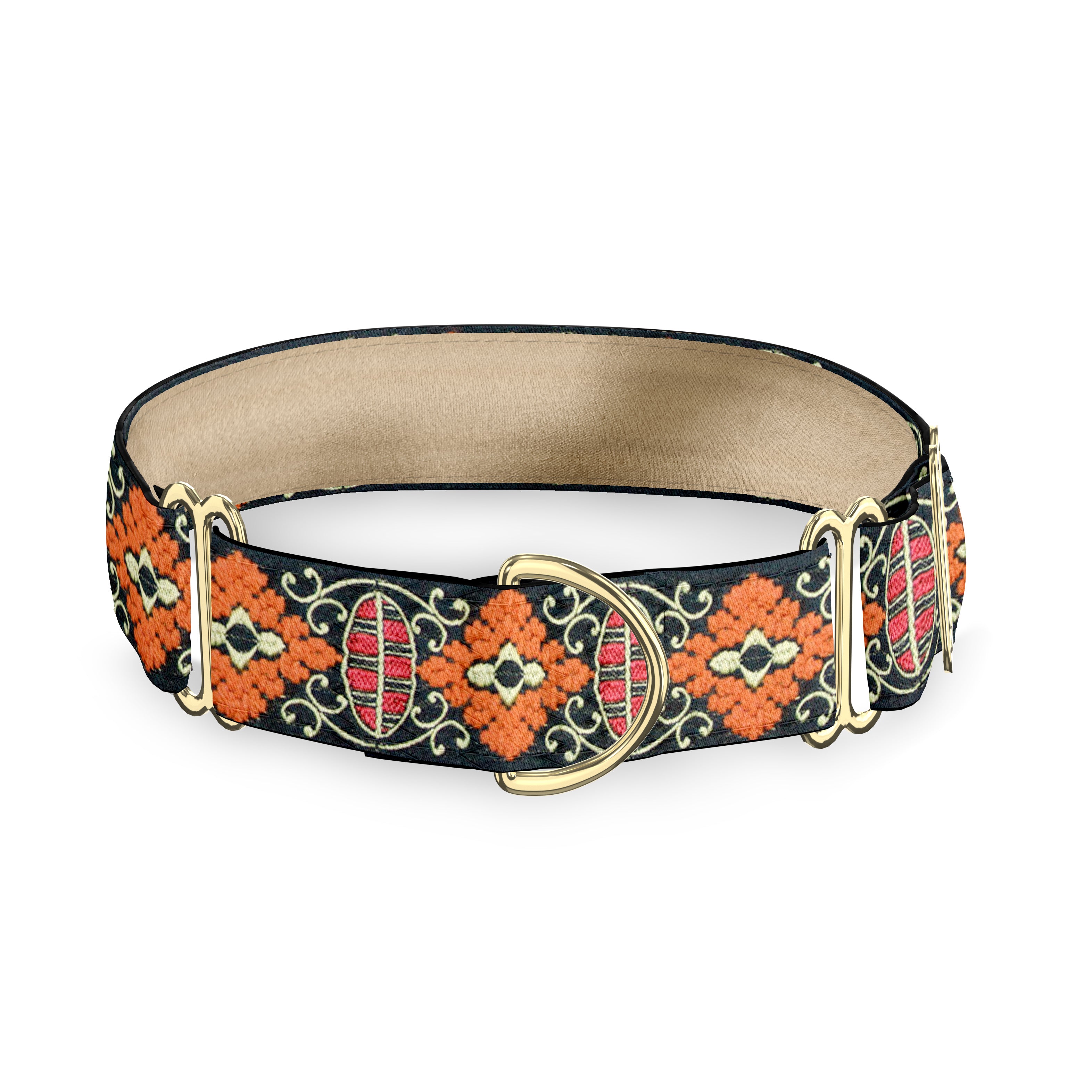 Chenille Crest Couture 2 inch Masterpiece Dog Collar
