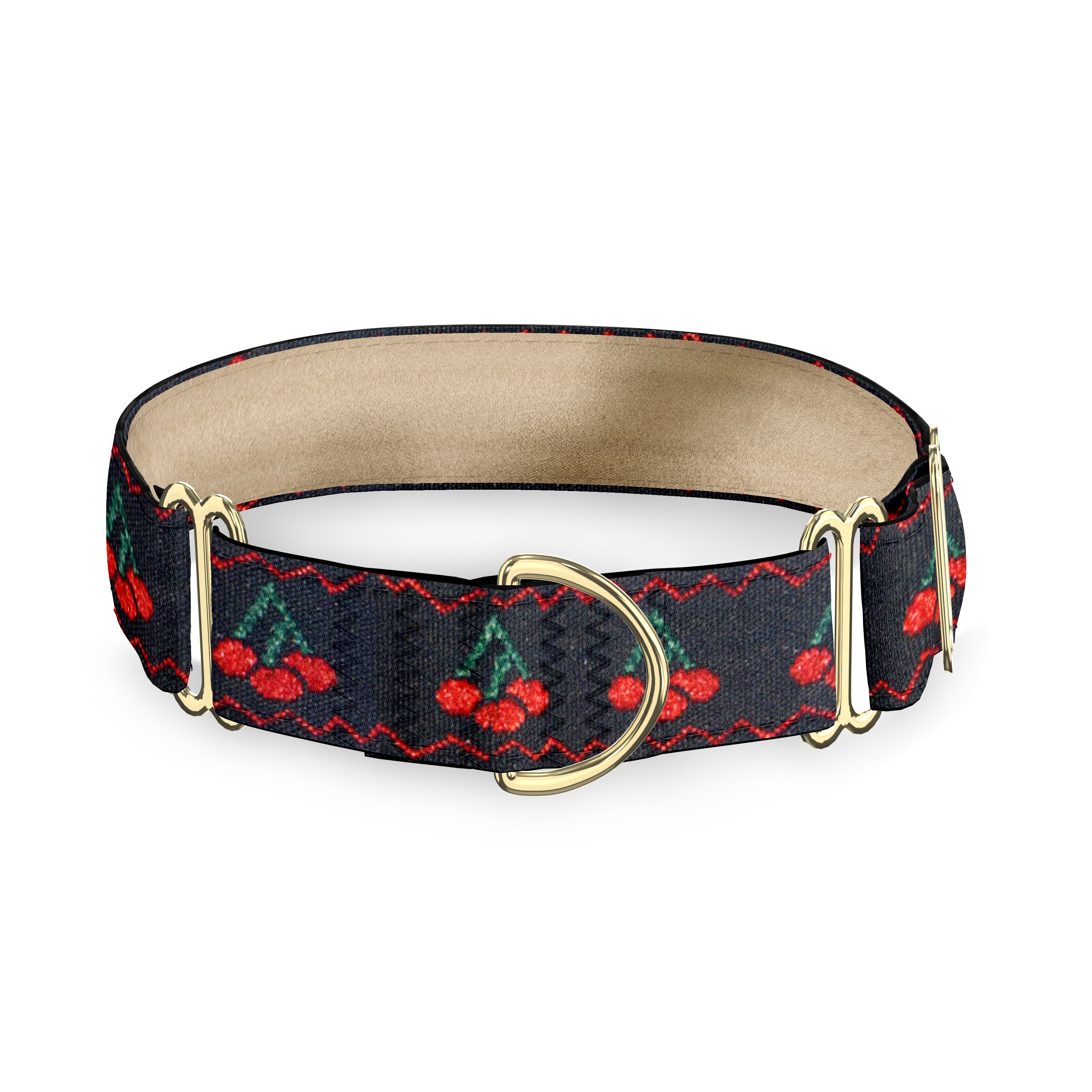 Cherry Bomb Dog Collar