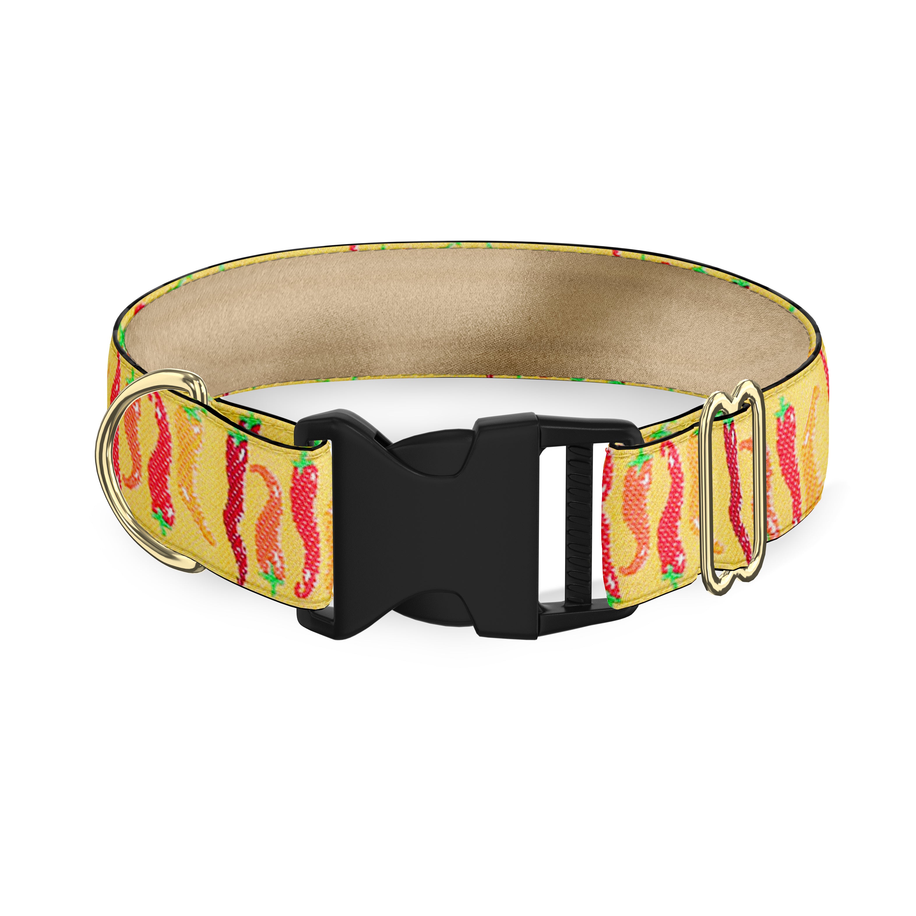 Chili Peppers 1" Dog Collar