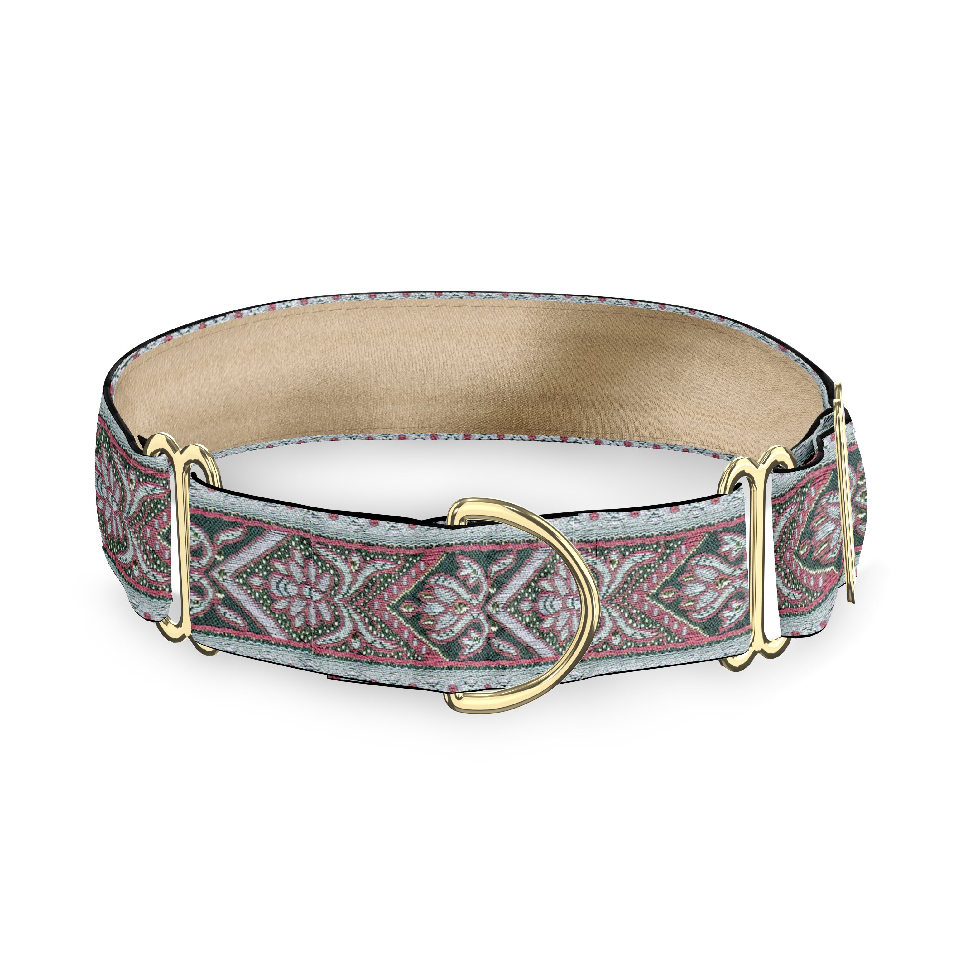 Claire Hot Pink and Black 1.5" Dog Collar