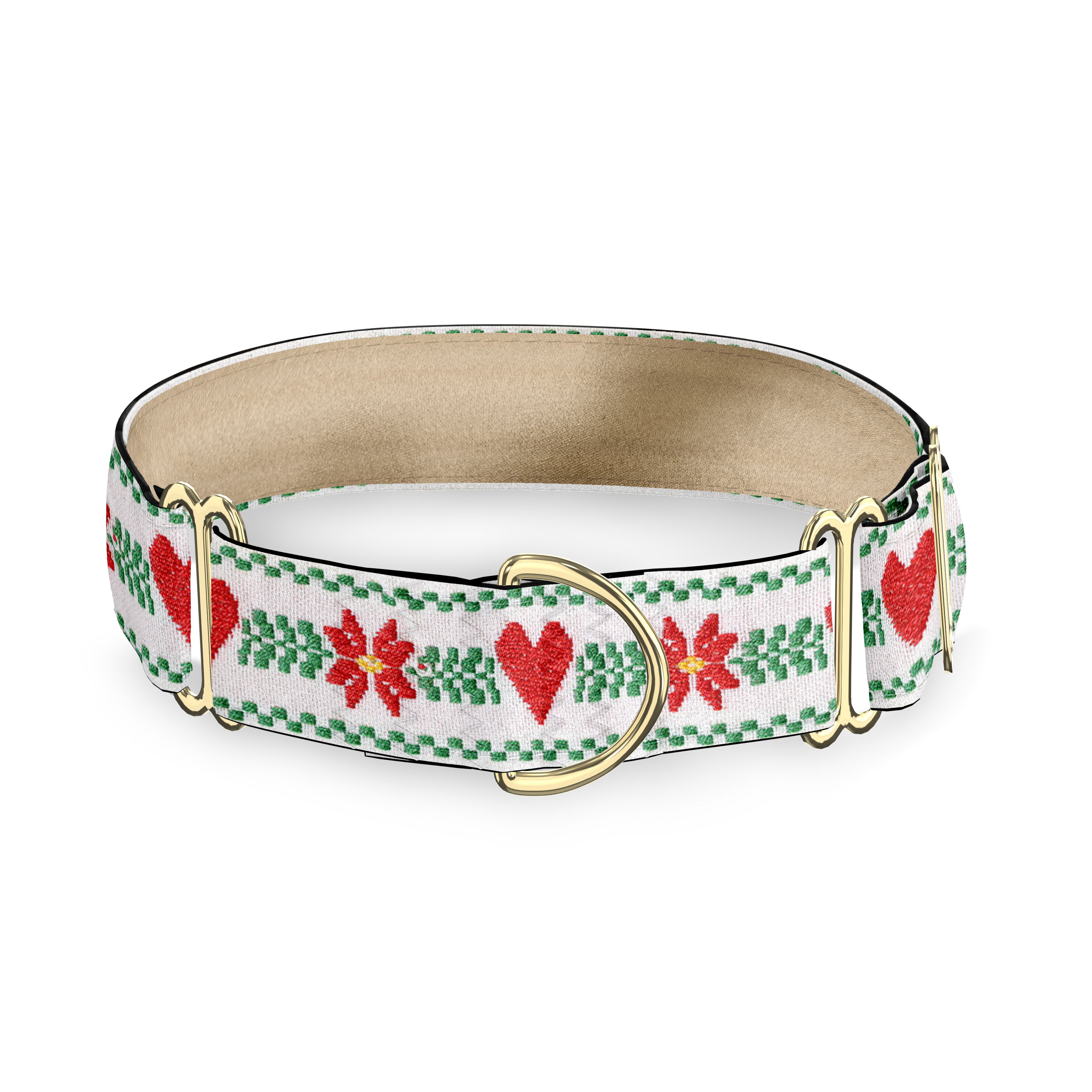Country Christmas 1 Inch Dog Collar