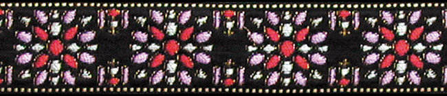 Dahlias 1" Dog Collar