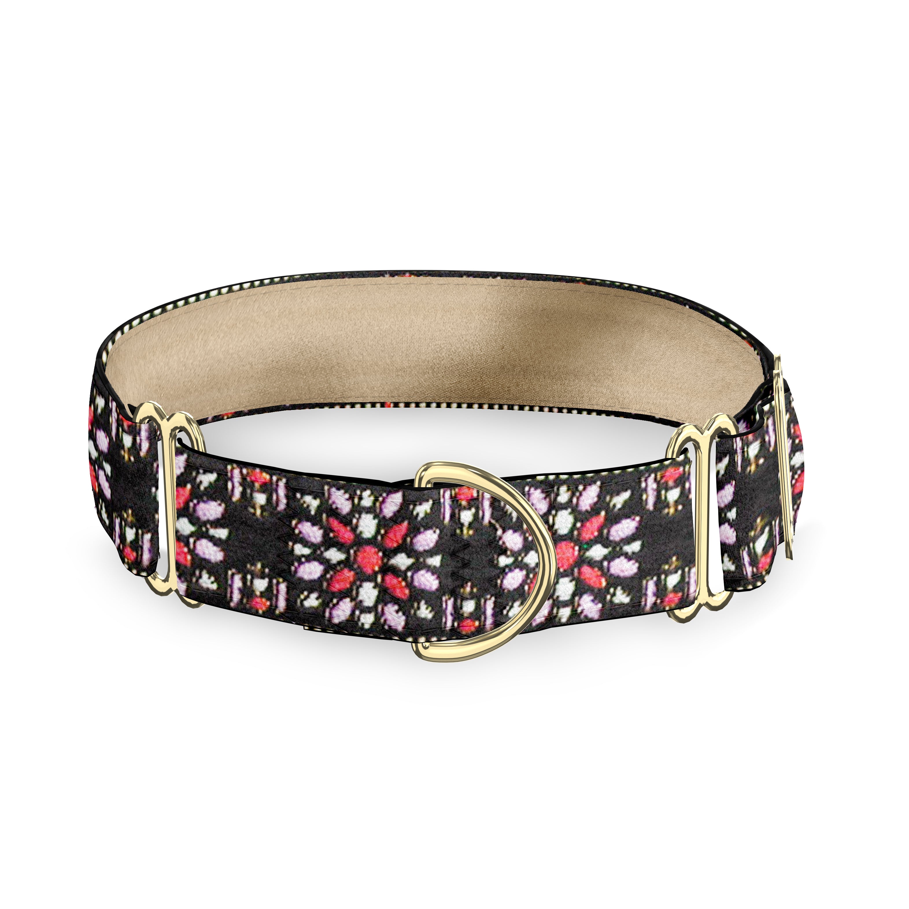 Dahlias 1" Dog Collar