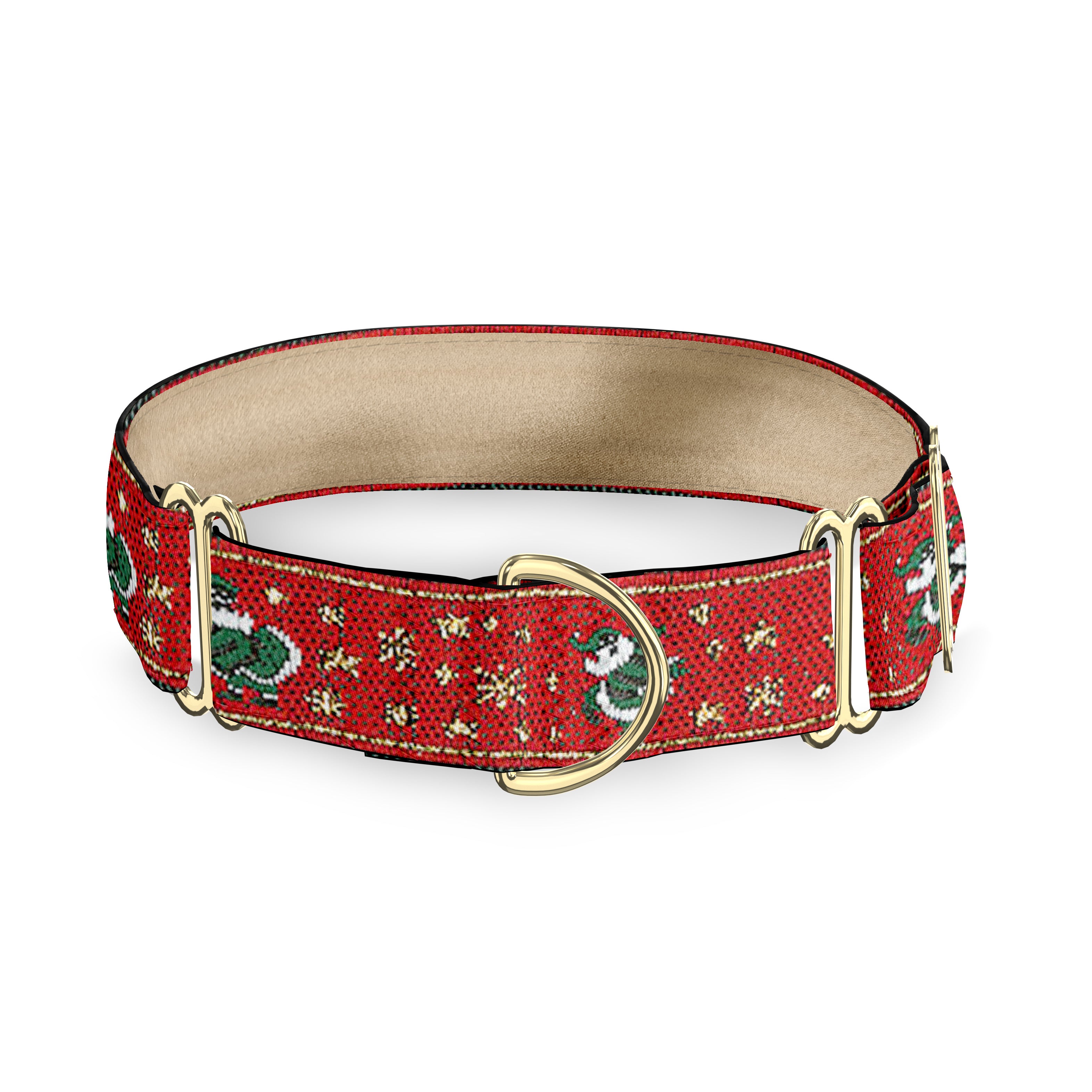 5/8" Disco Santa Dog Collar