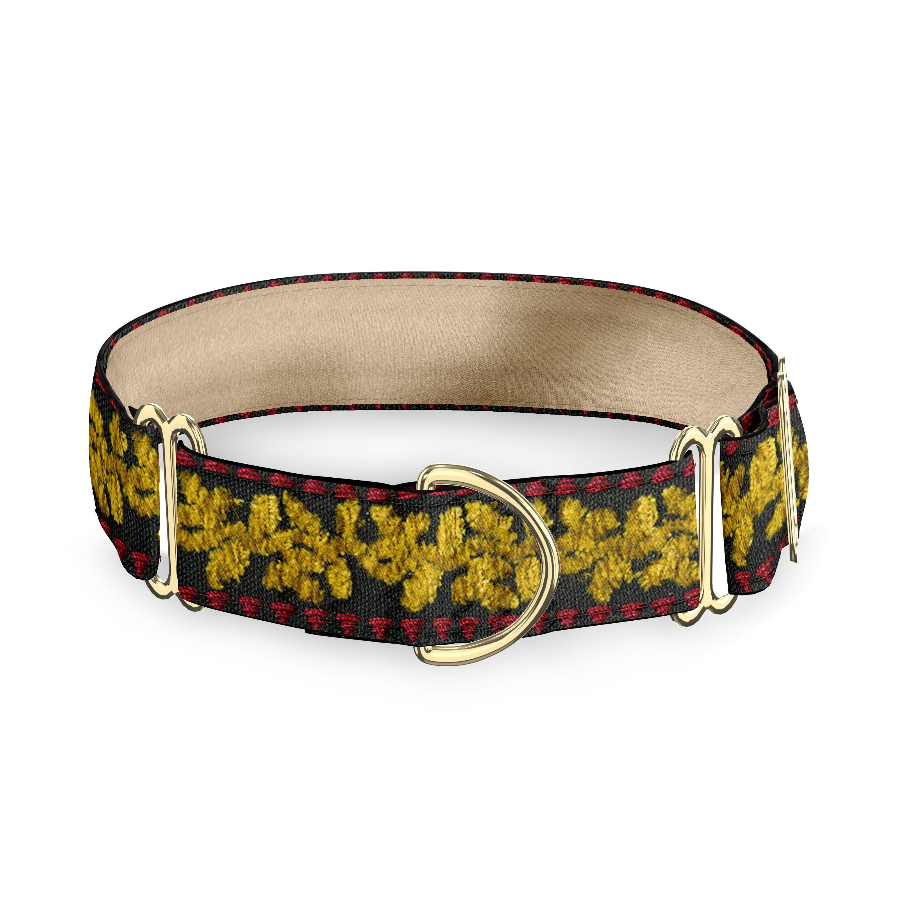 Edwardian Black 3/4" Dog Collar
