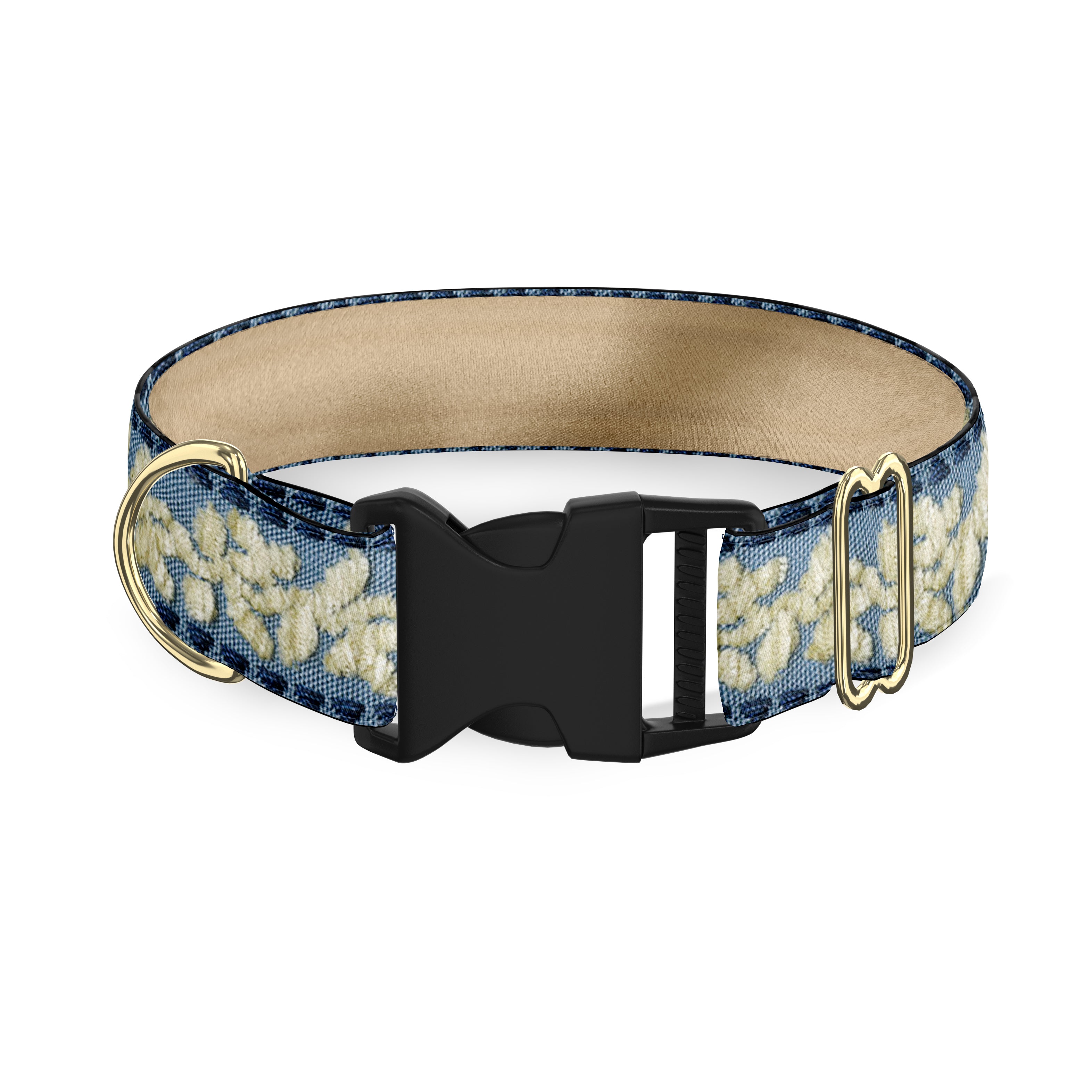 Edwardian Blue 3/4" Dog Collar