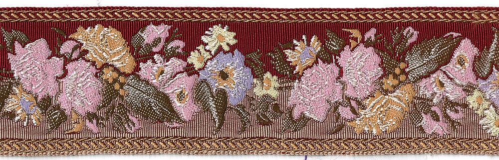 Flora Garnet and Rose 2 Inch Masterpiece Dog Collar