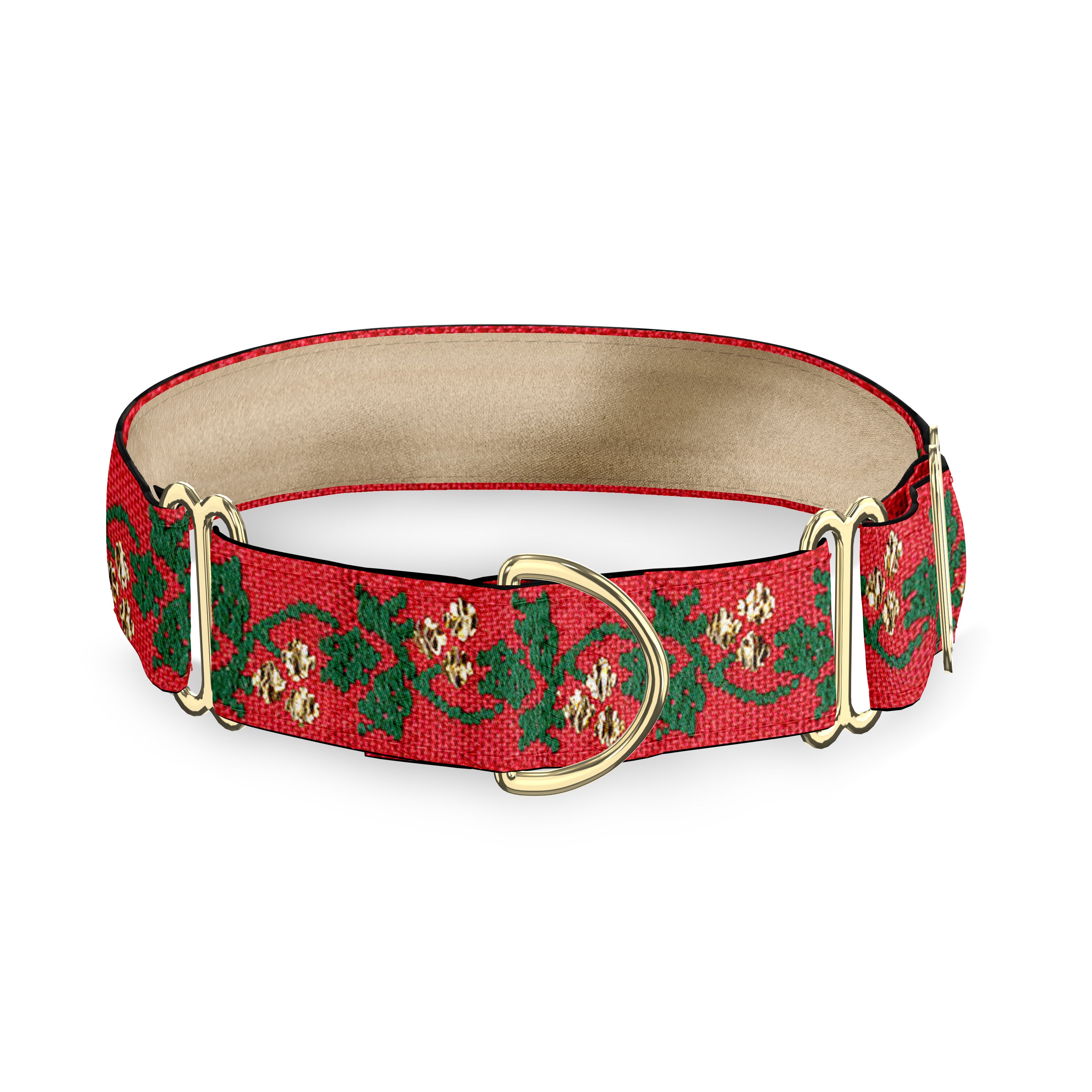 Gilded Holly Dog Collar