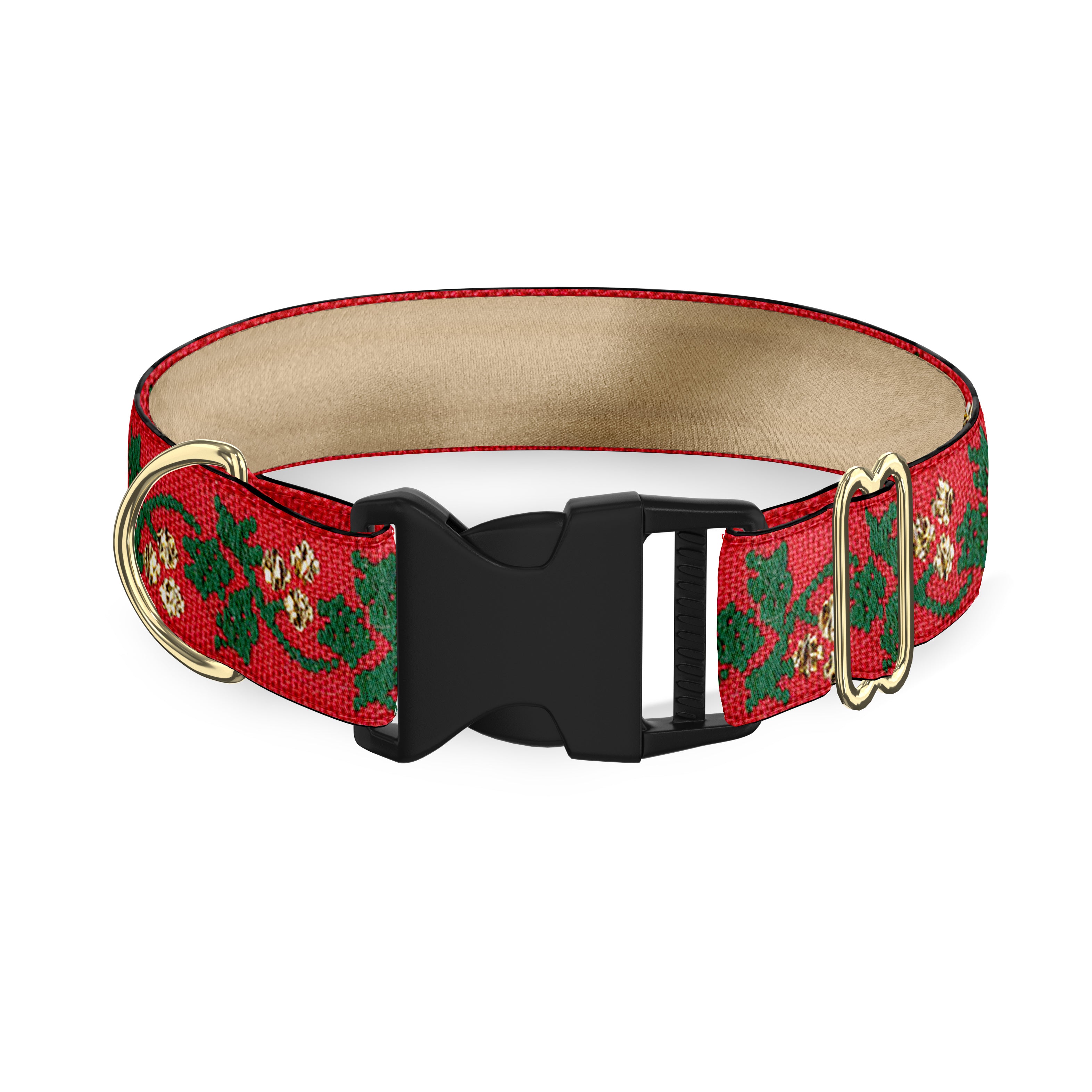 Gilded Holly Dog Collar