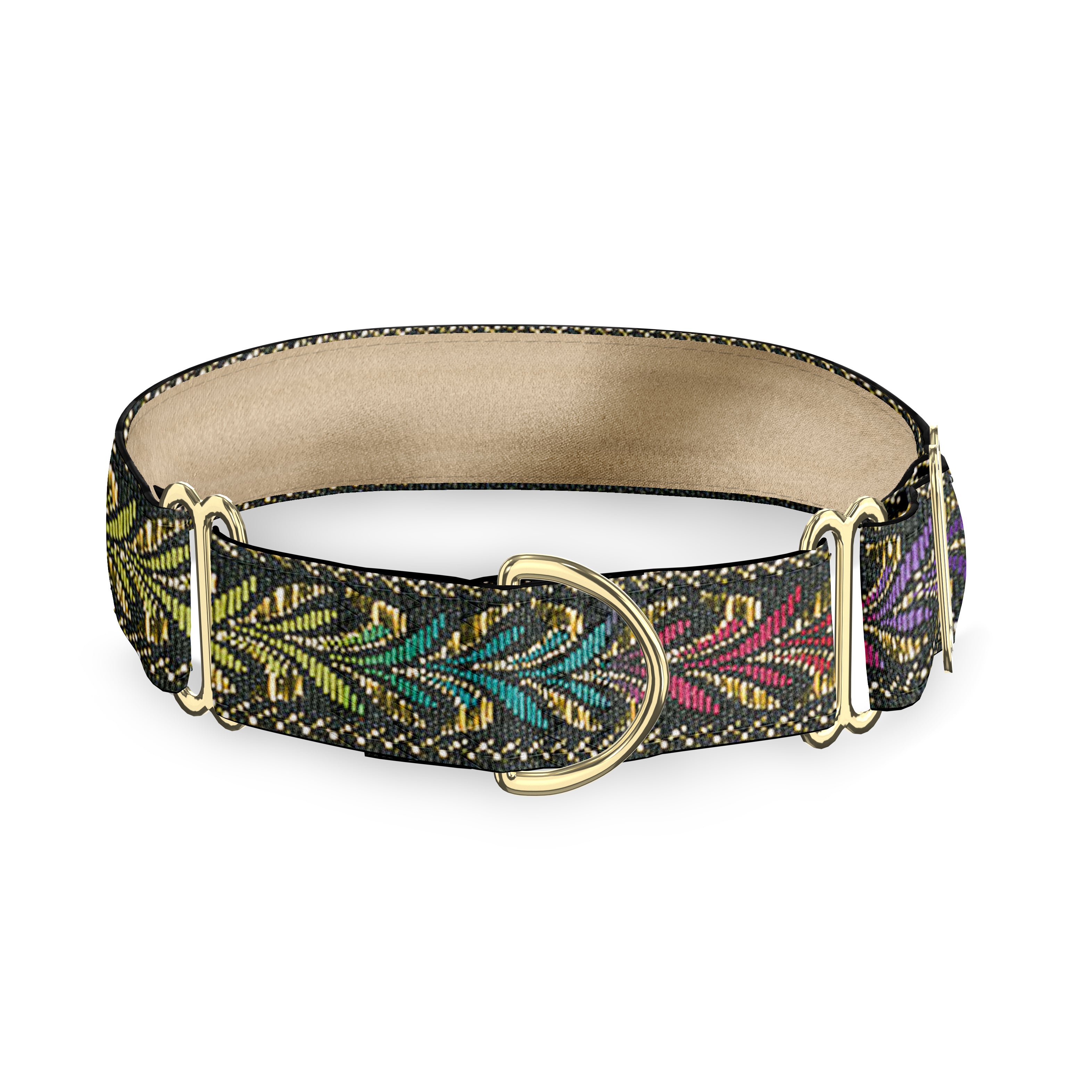 Gilded Rainbow Dog Collar