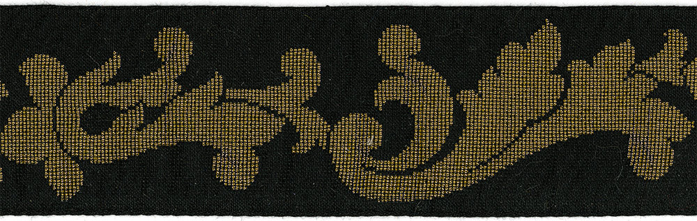 Gold Scroll Black 2 Inch Masterpiece Dog Collar