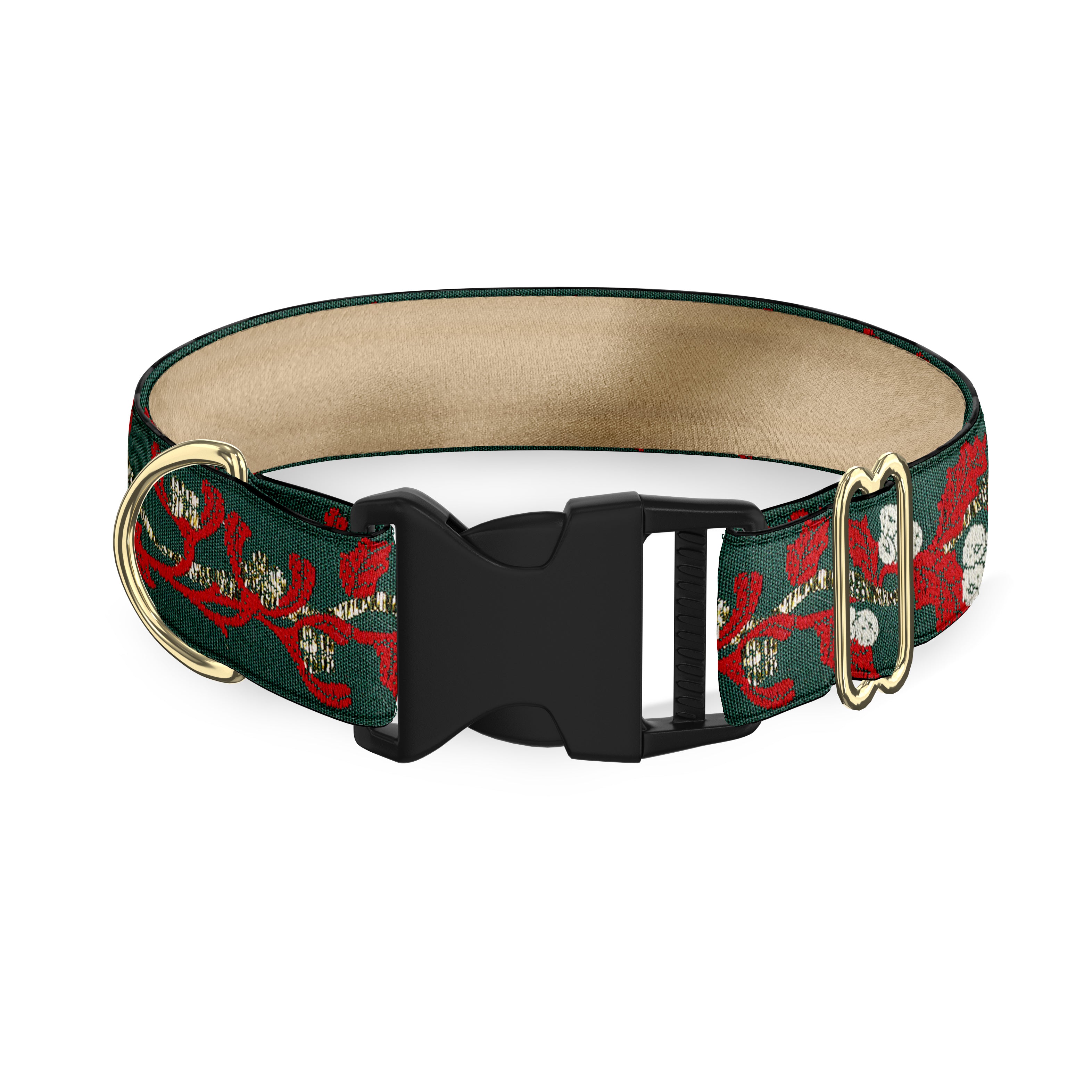 Holly Green Dog Collar