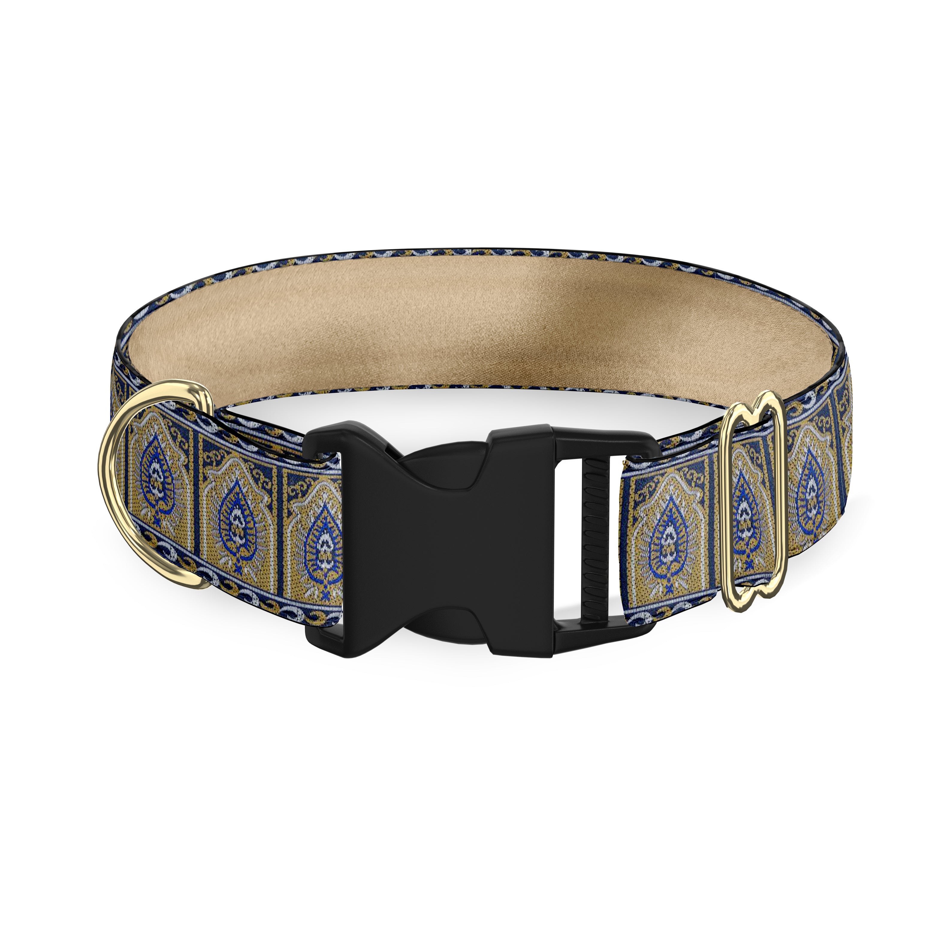 Istanbul Blue 1.5 inch Masterpiece Dog Collar