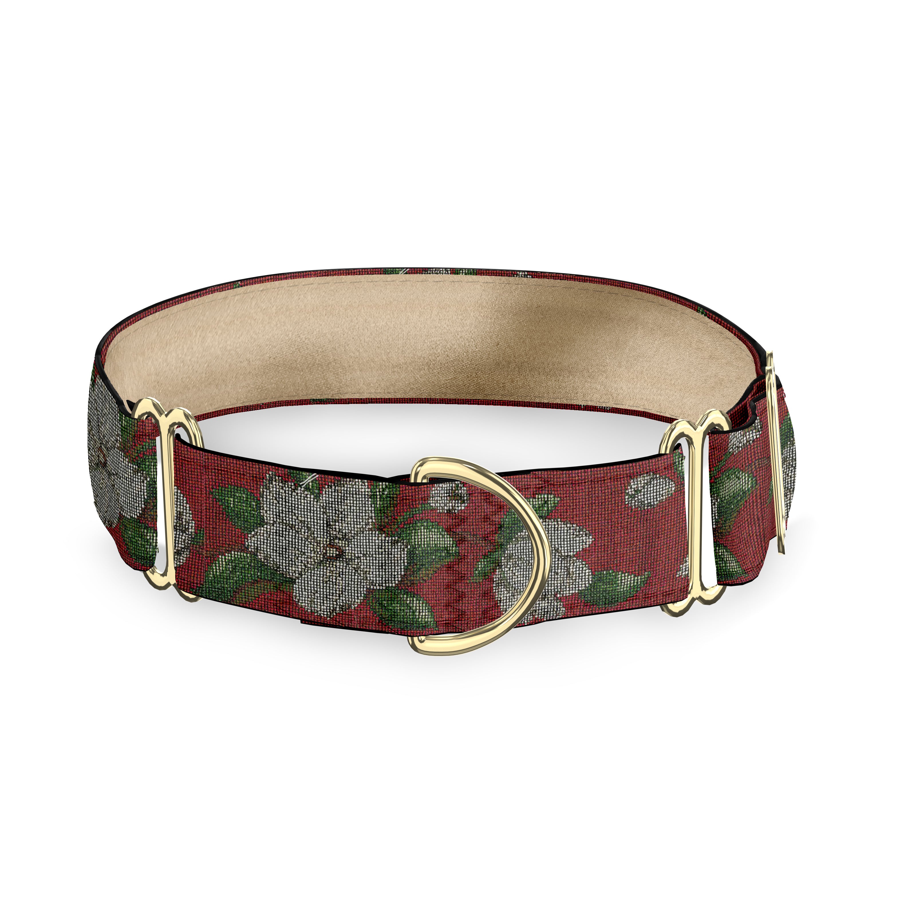 Magnolias Garnet 2 Inch Masterpiece Dog Collar