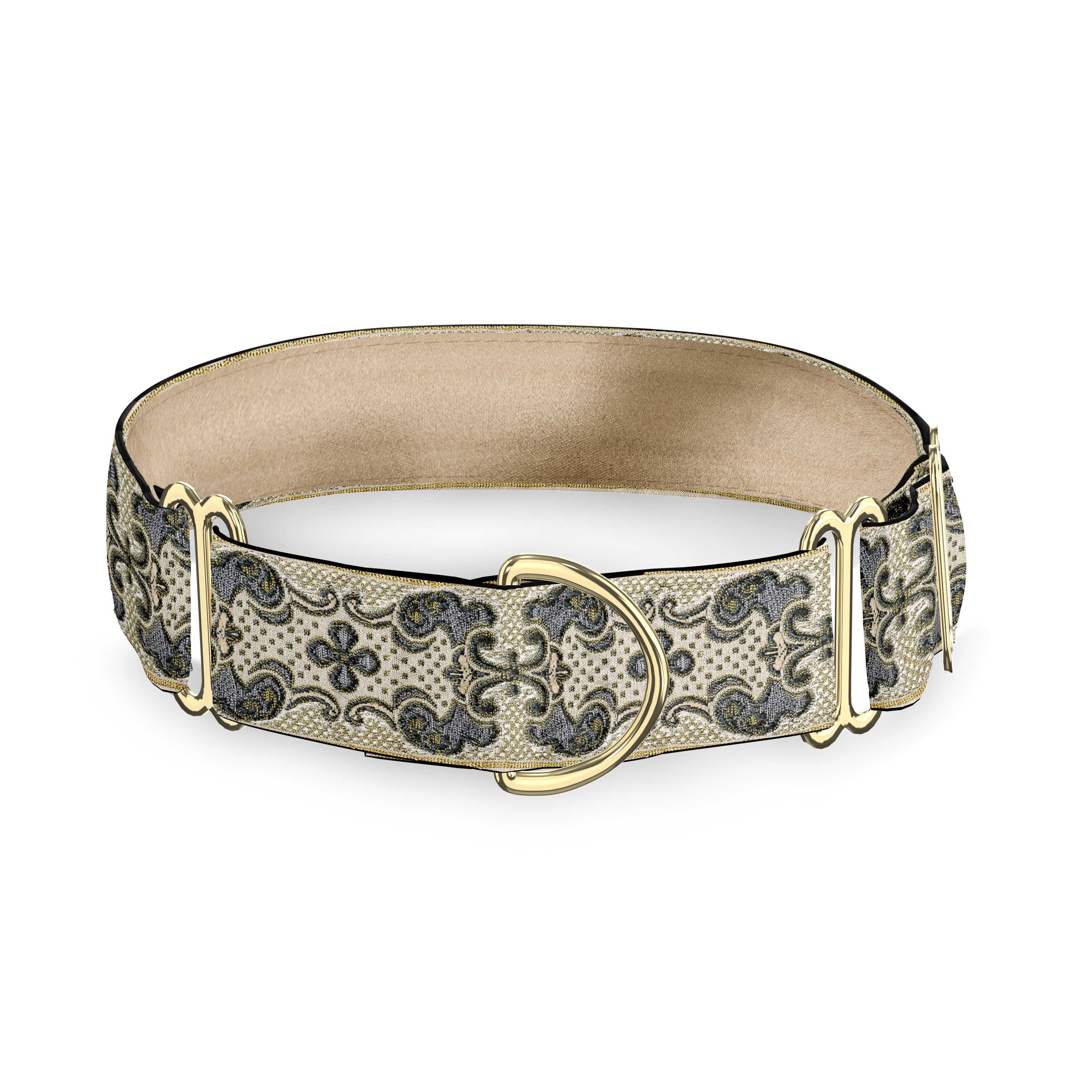 Monte Carlo Ecru 2 Inch Masterpiece Dog Collar