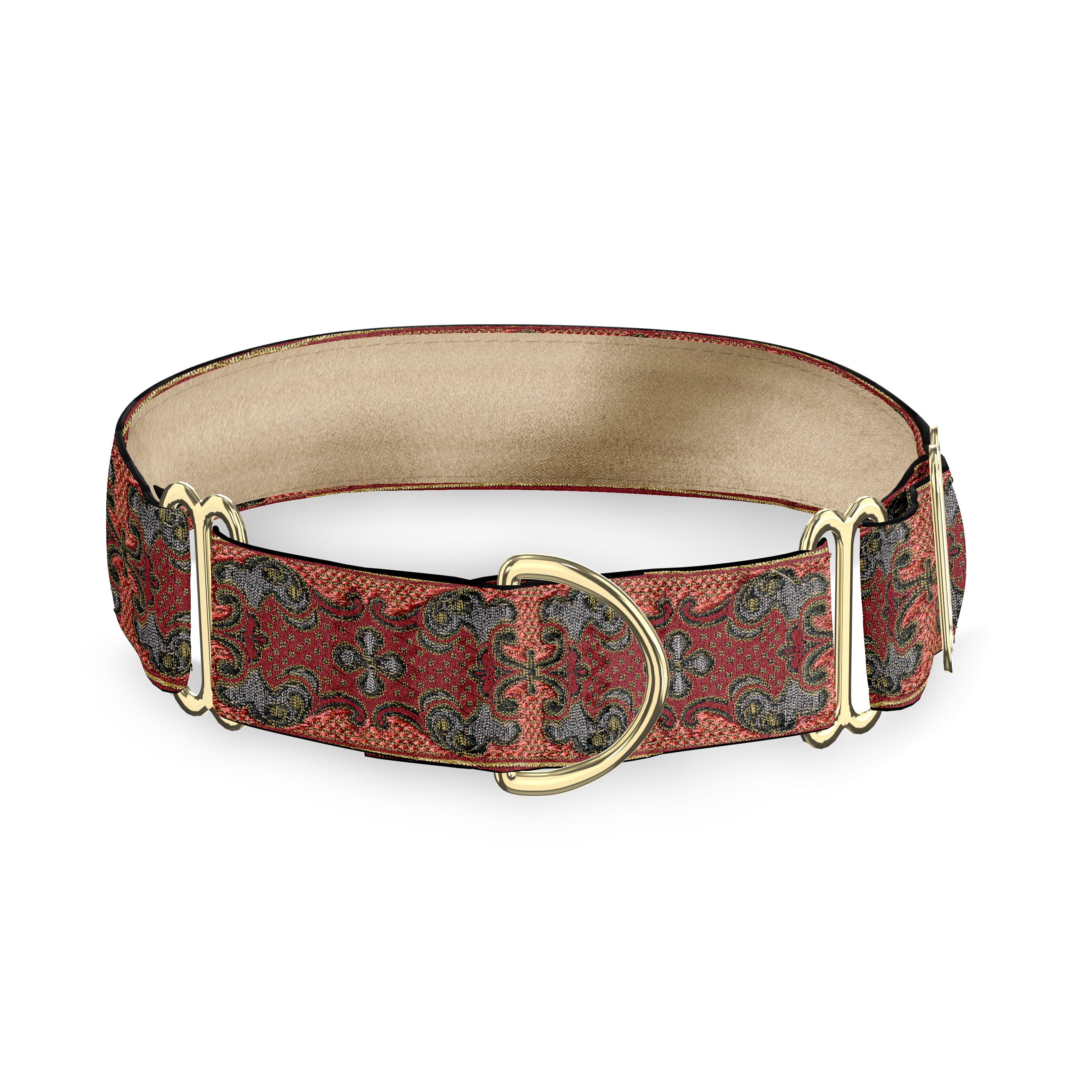 Monte Carlo Garnet 2 Inch Masterpiece Dog Collar