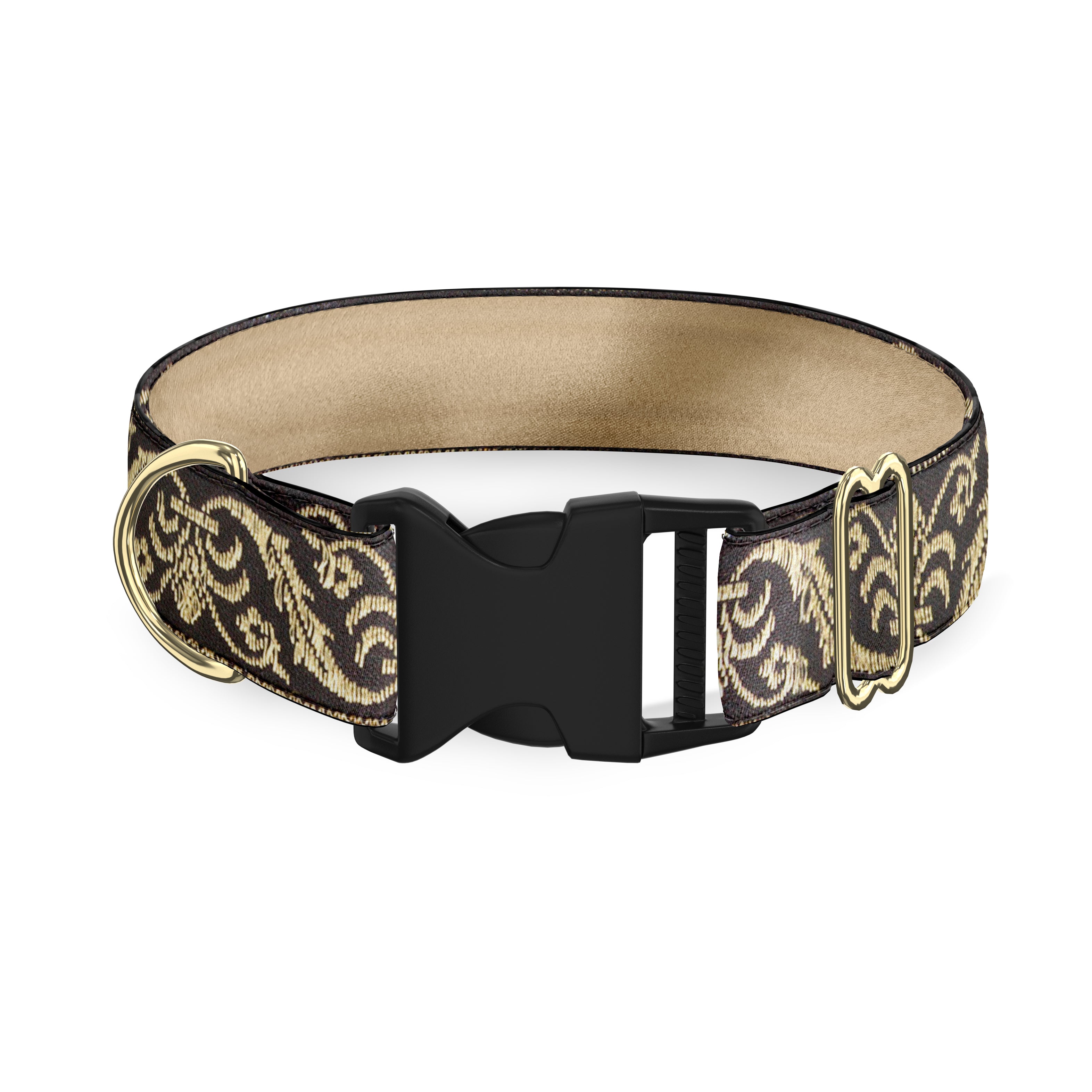 Napoleon Black 1.5" Dog Collar