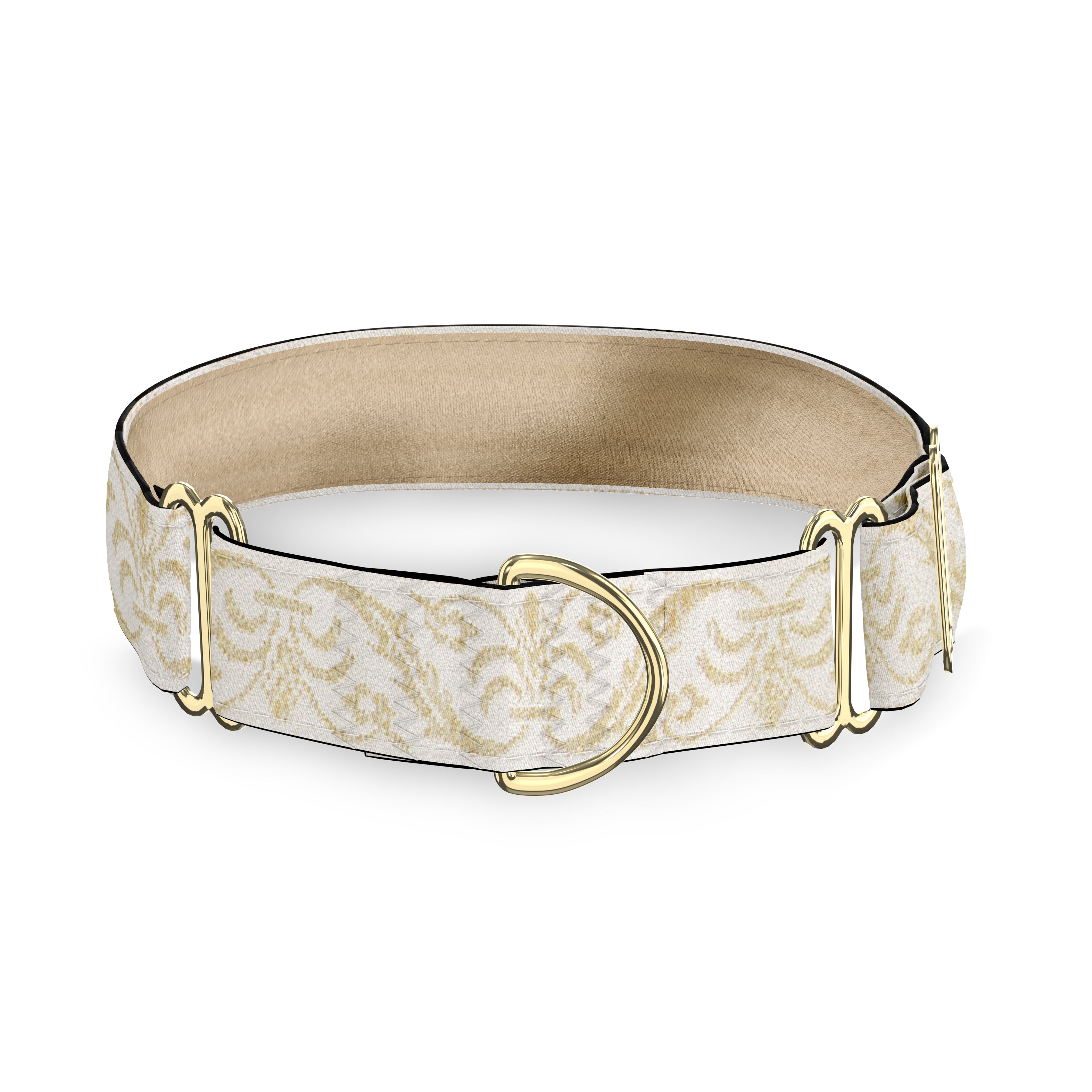 Napoleon Ecru 1.5" Dog Collar