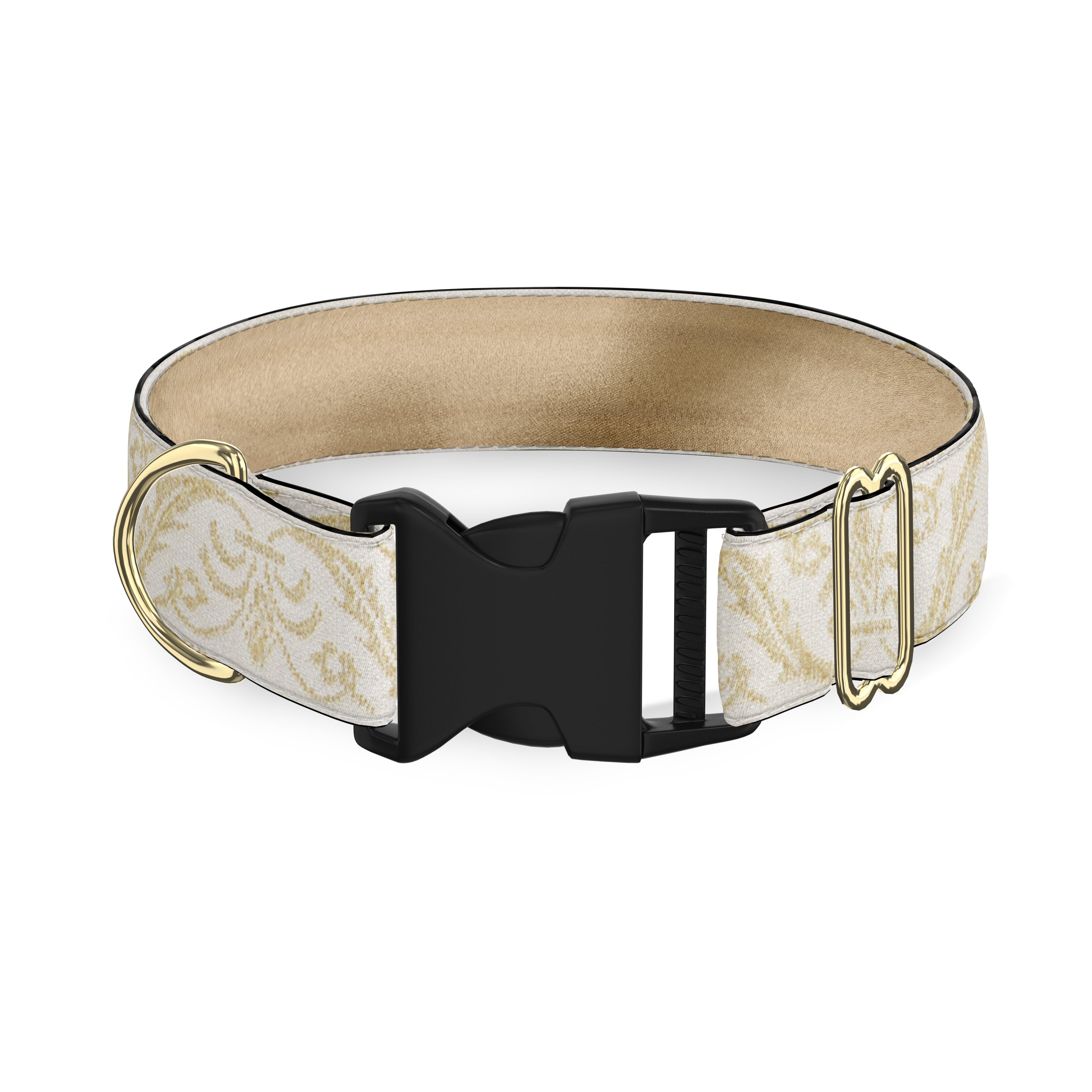 Napoleon Ecru 1.5" Dog Collar