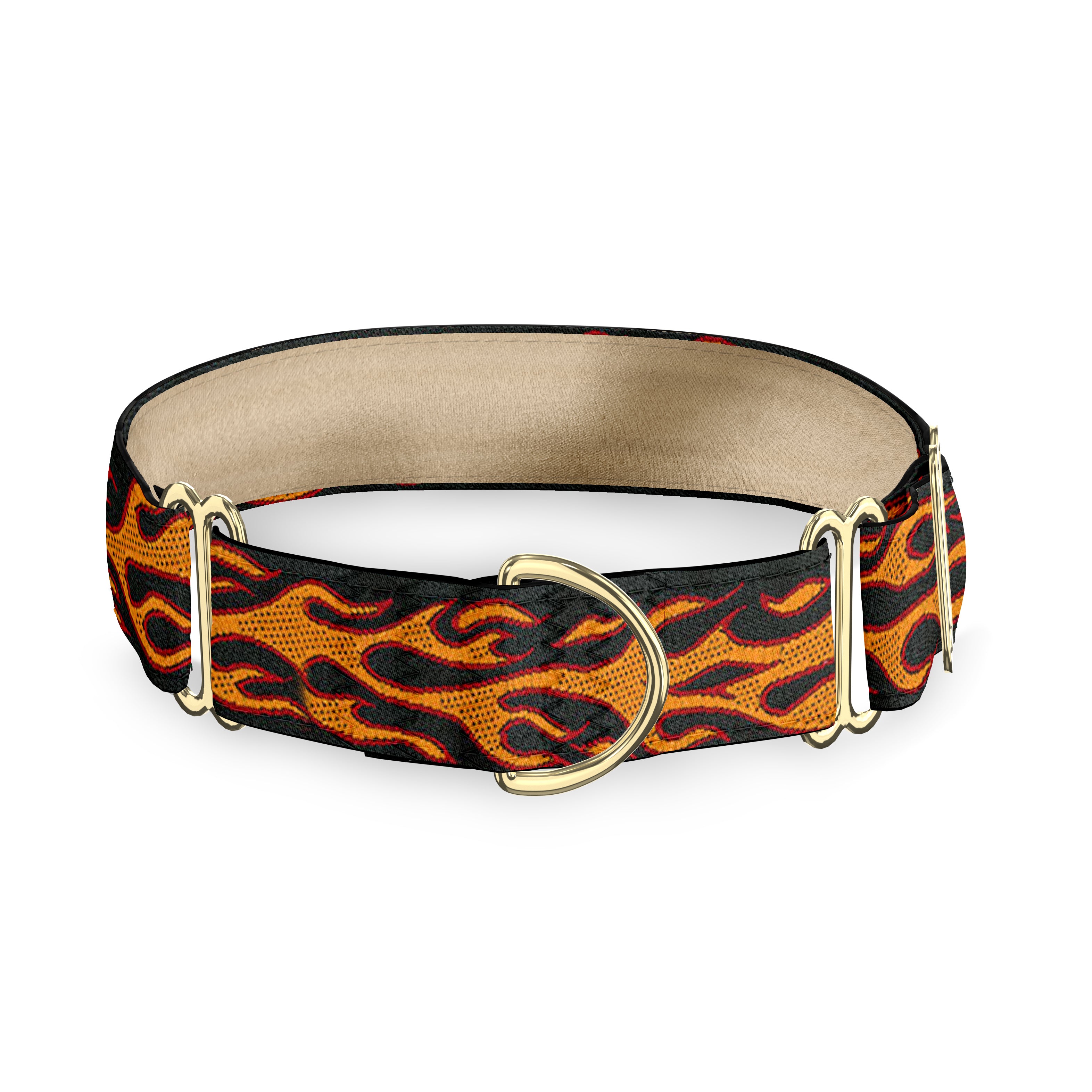 On Fire 1" Dog Collar
