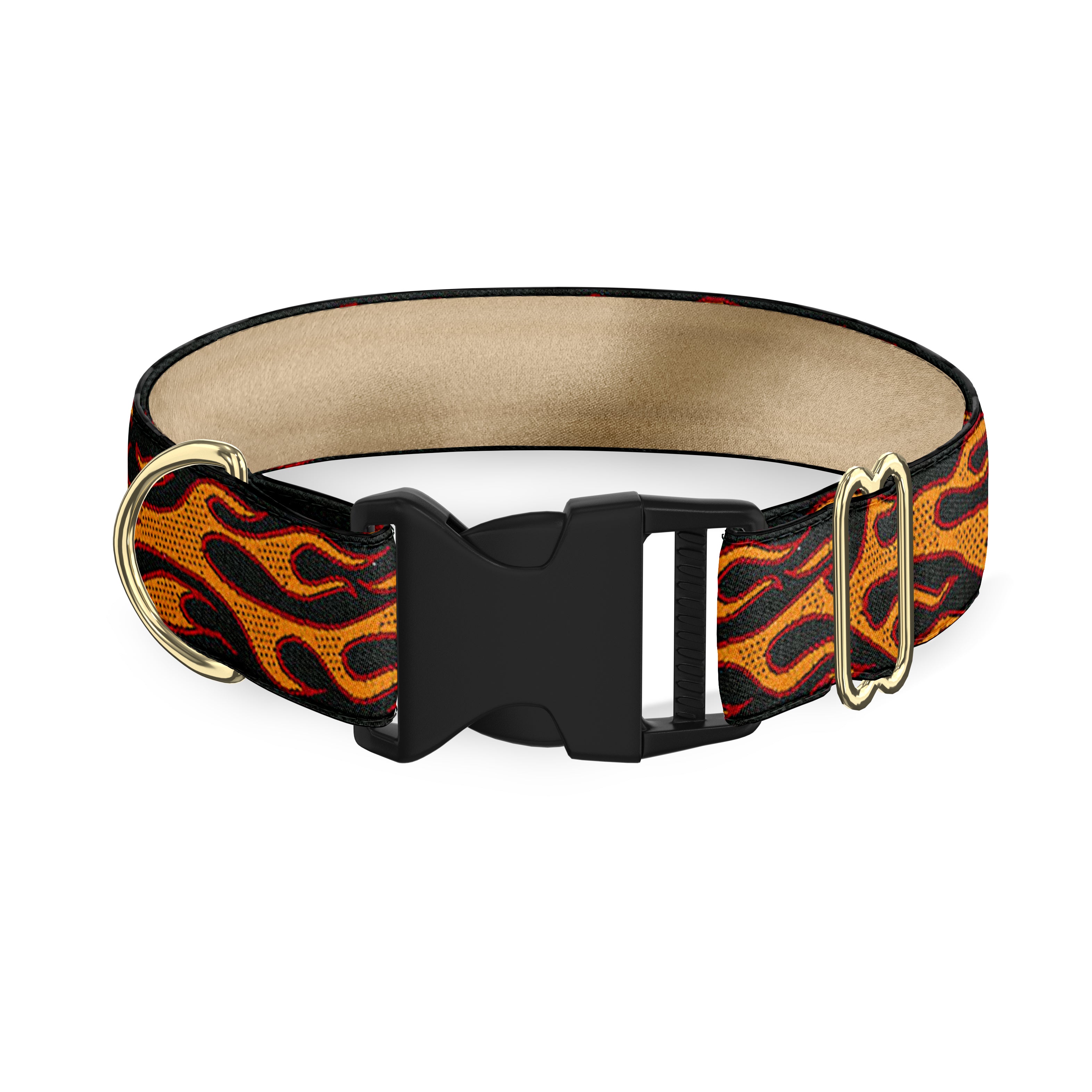On Fire 1" Dog Collar