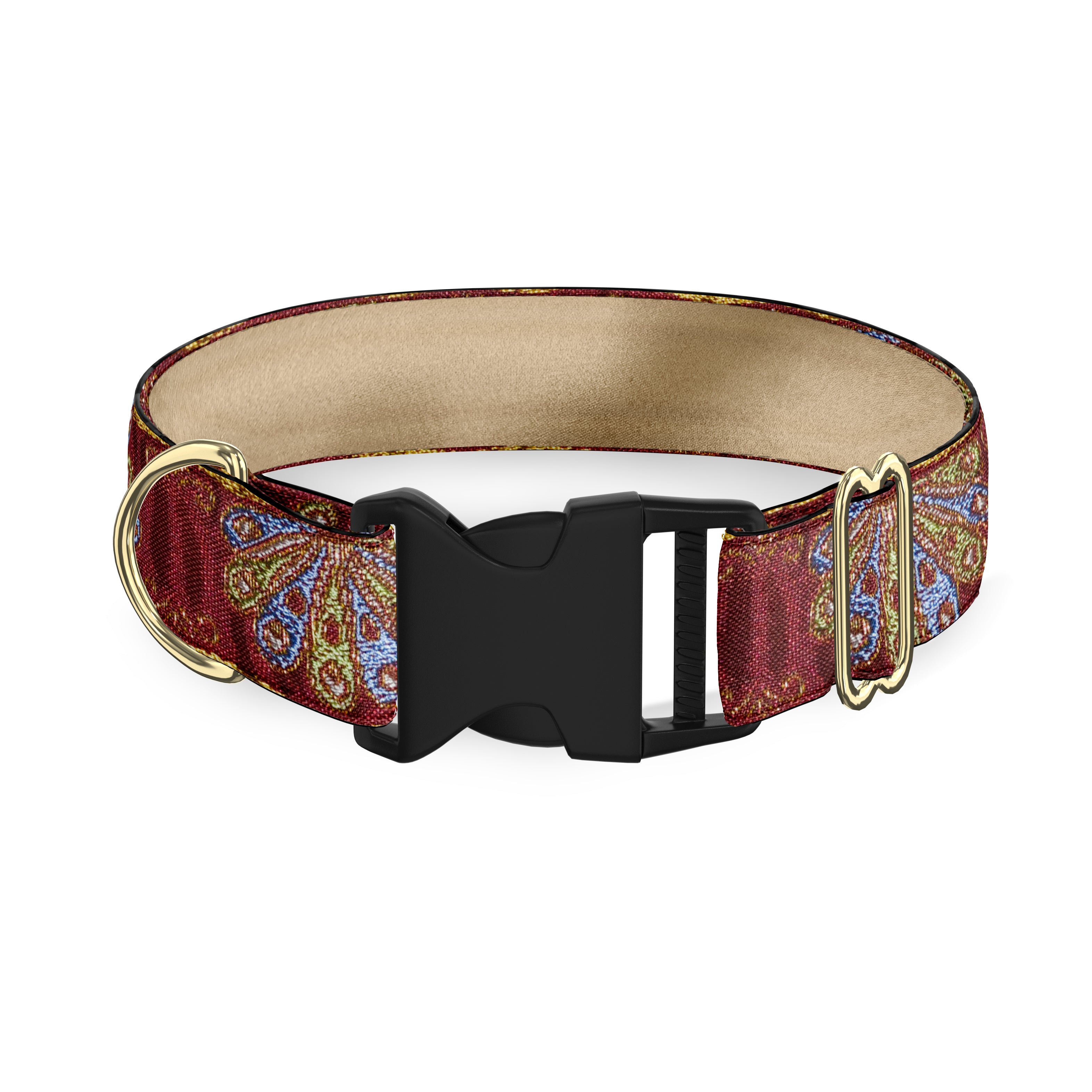 Oriental Fans Brick 1" Dog Collar