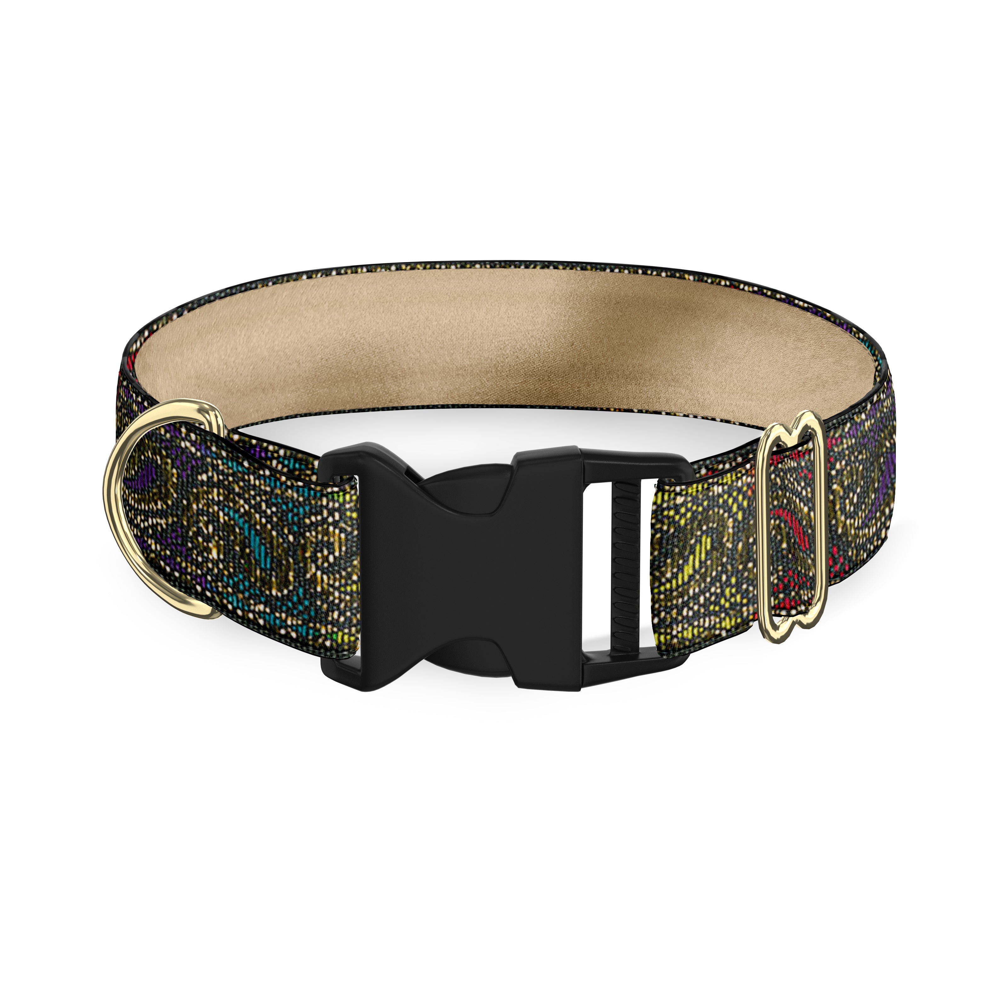 Rainbow Paisley Dog Collar