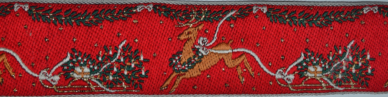 Reindeer 2" Dog Collar