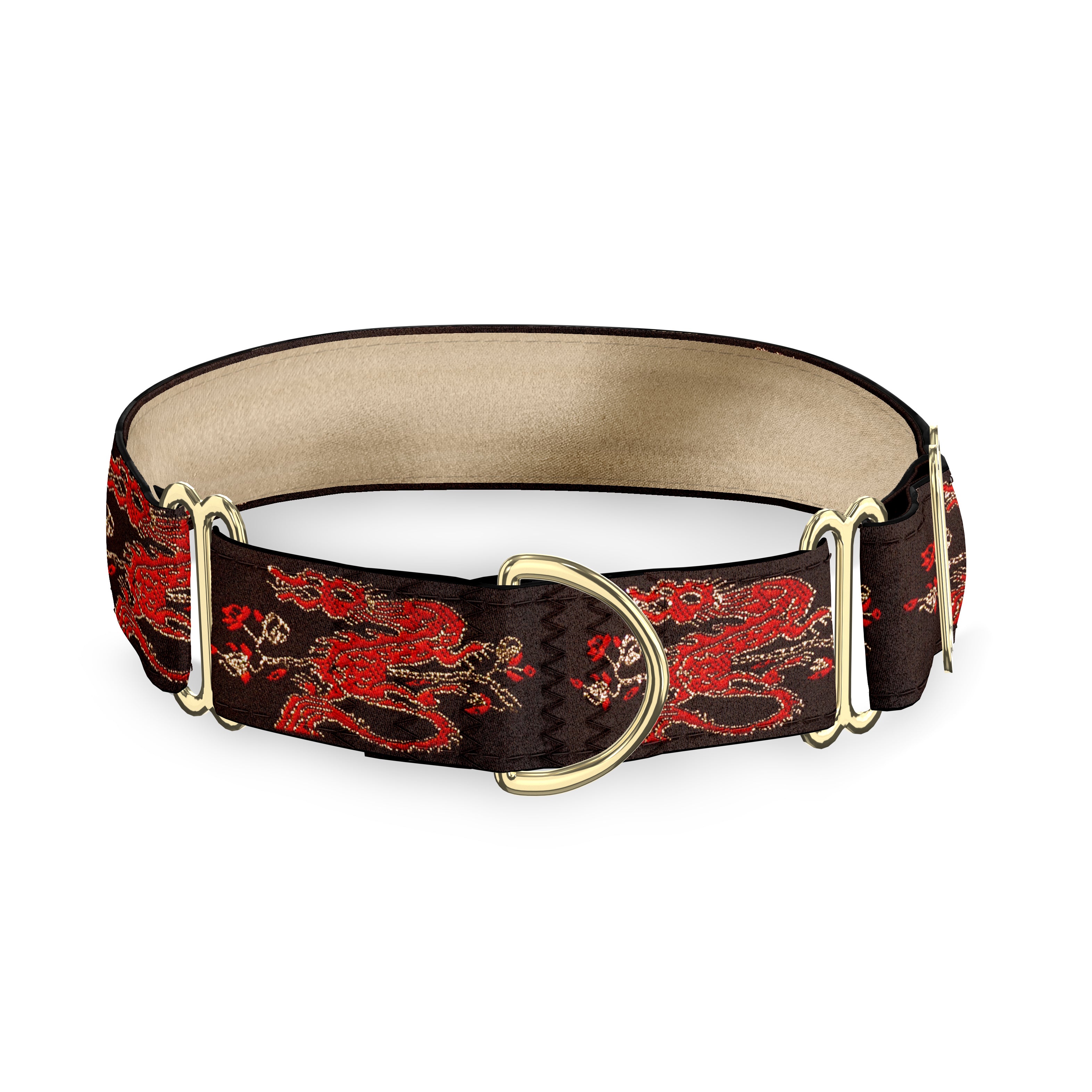 Sign of the Dragon 1.5" Dog Collar