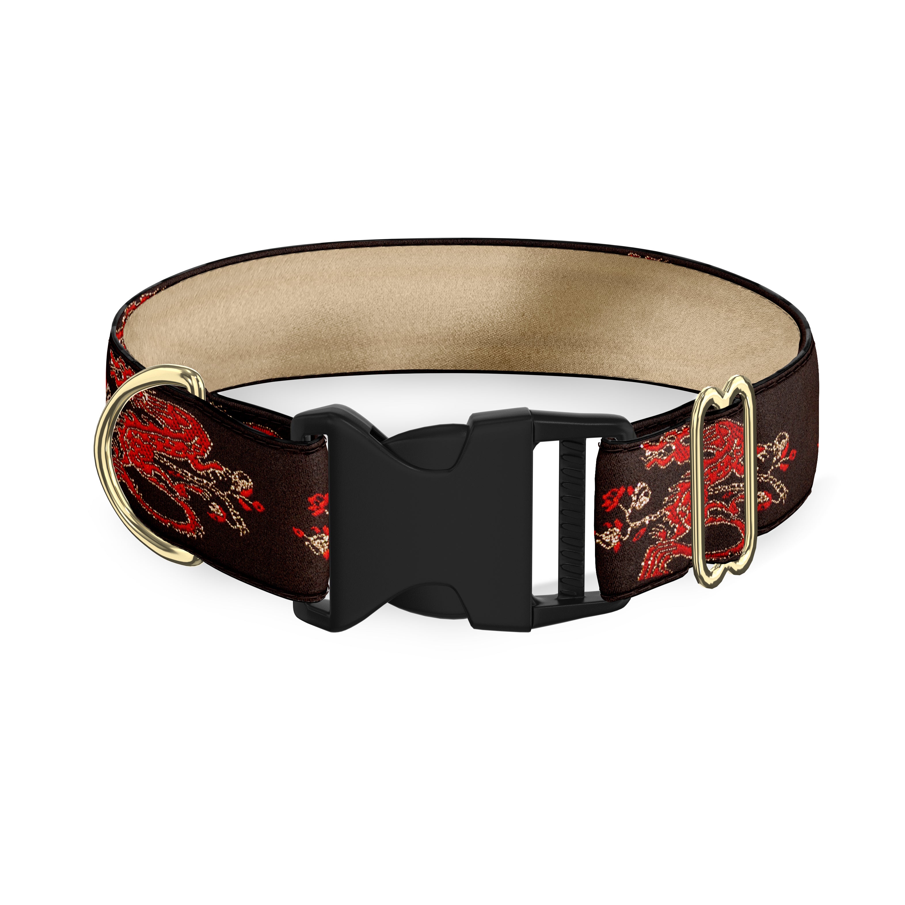 Sign of the Dragon 1.5" Dog Collar