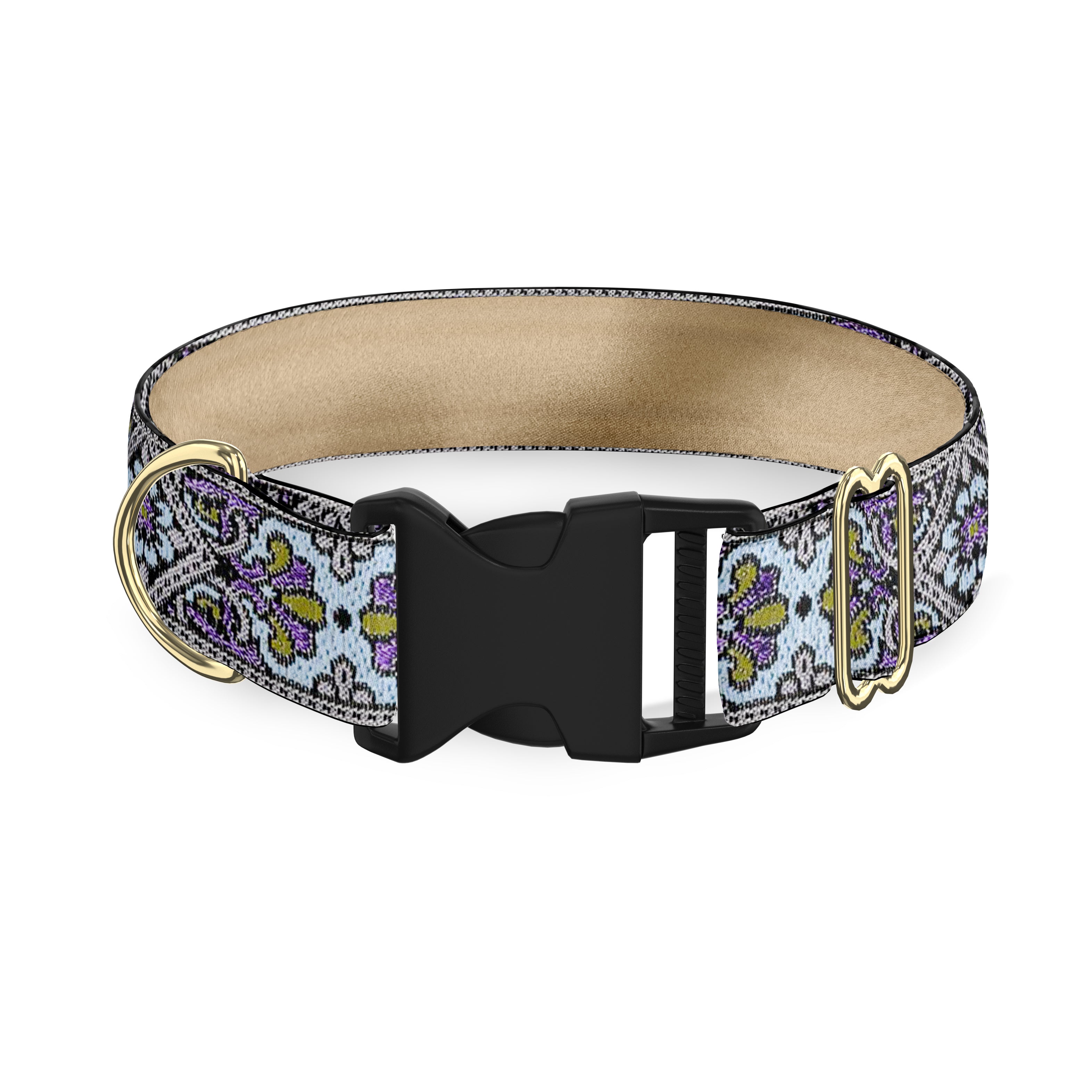 Tiffany Parma and Blue 1" Dog Collar