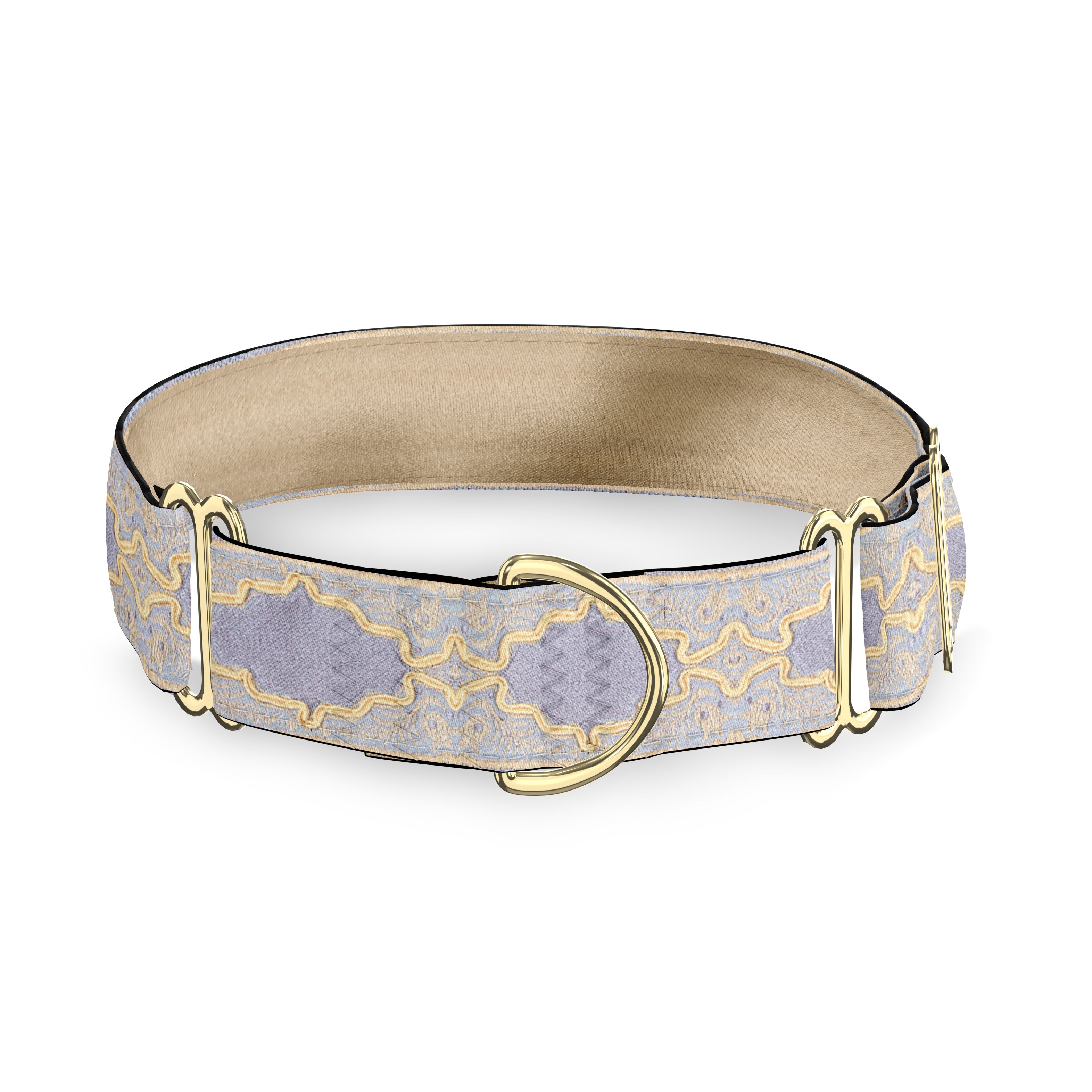 Versailles French Blue 2 Inch Masterpiece Dog Collar