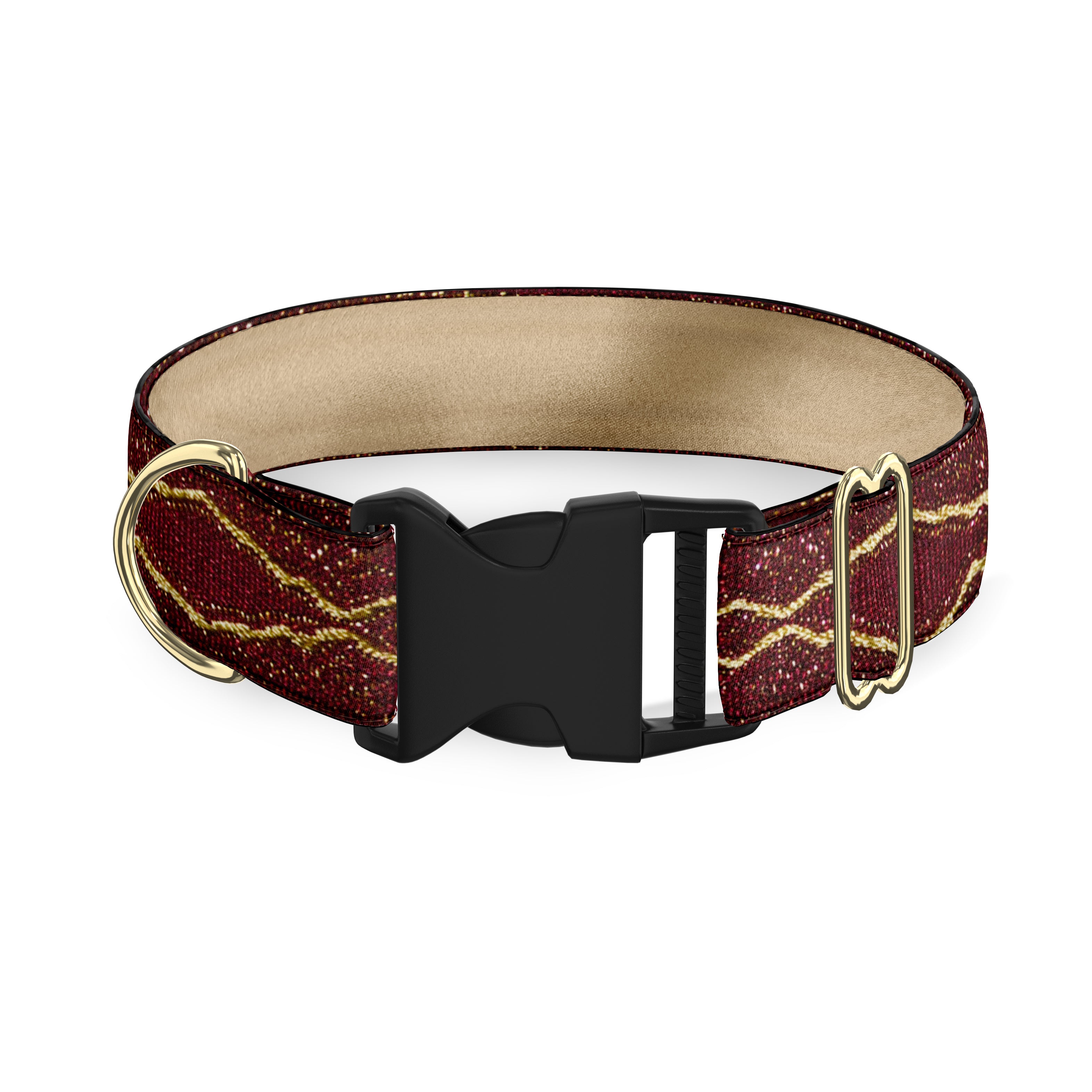 Versailles Garnet Dog Collar