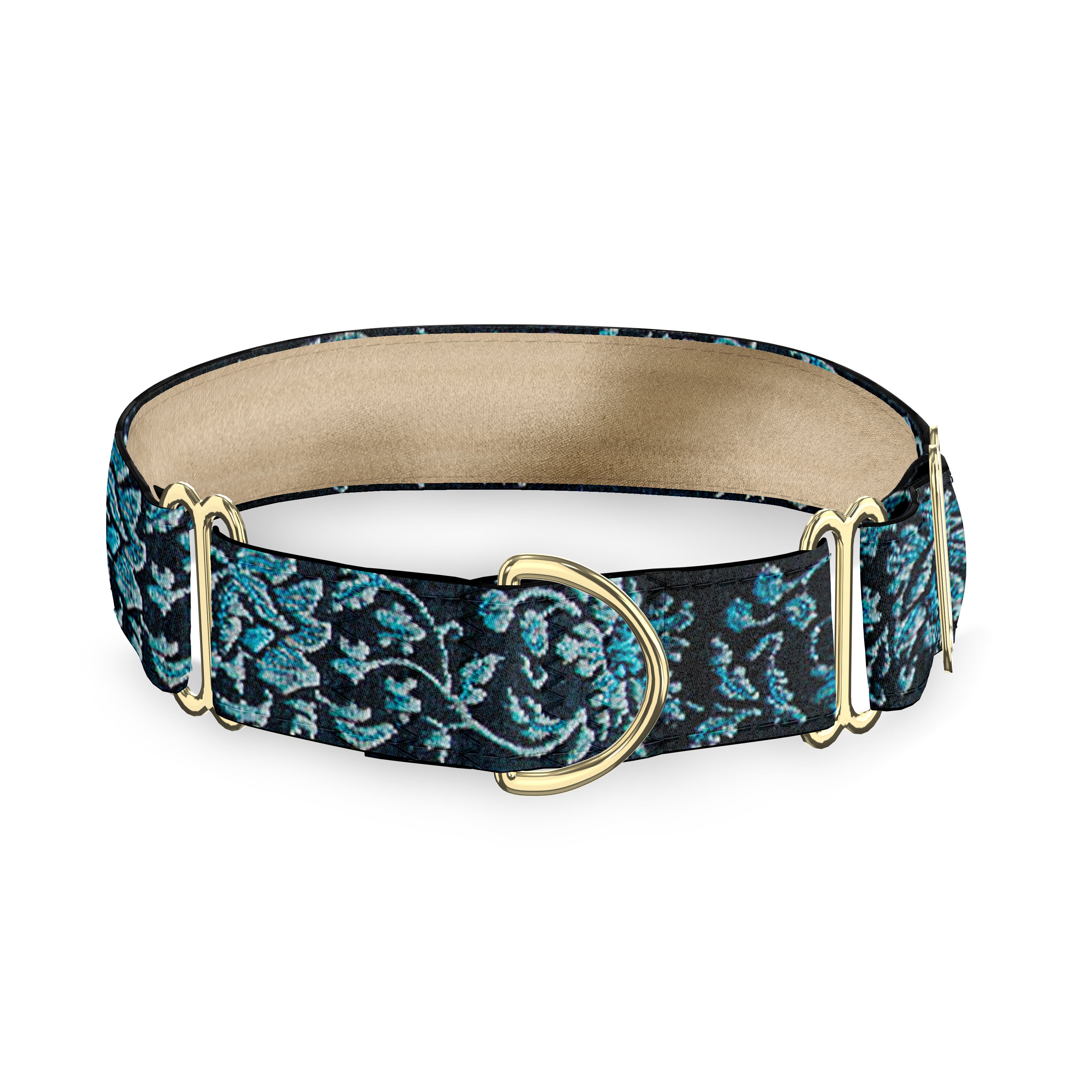 Victoria Blue 1.5" Dog Collar