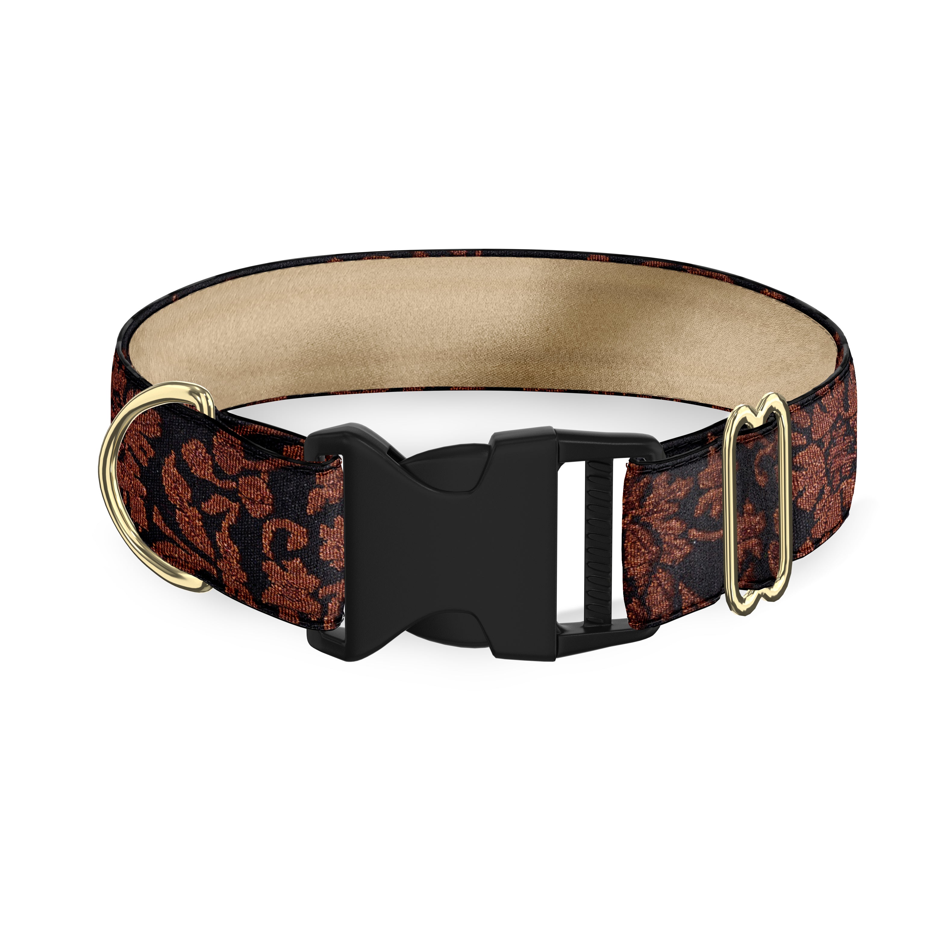 Victoria Brown 1.5" Dog Collar